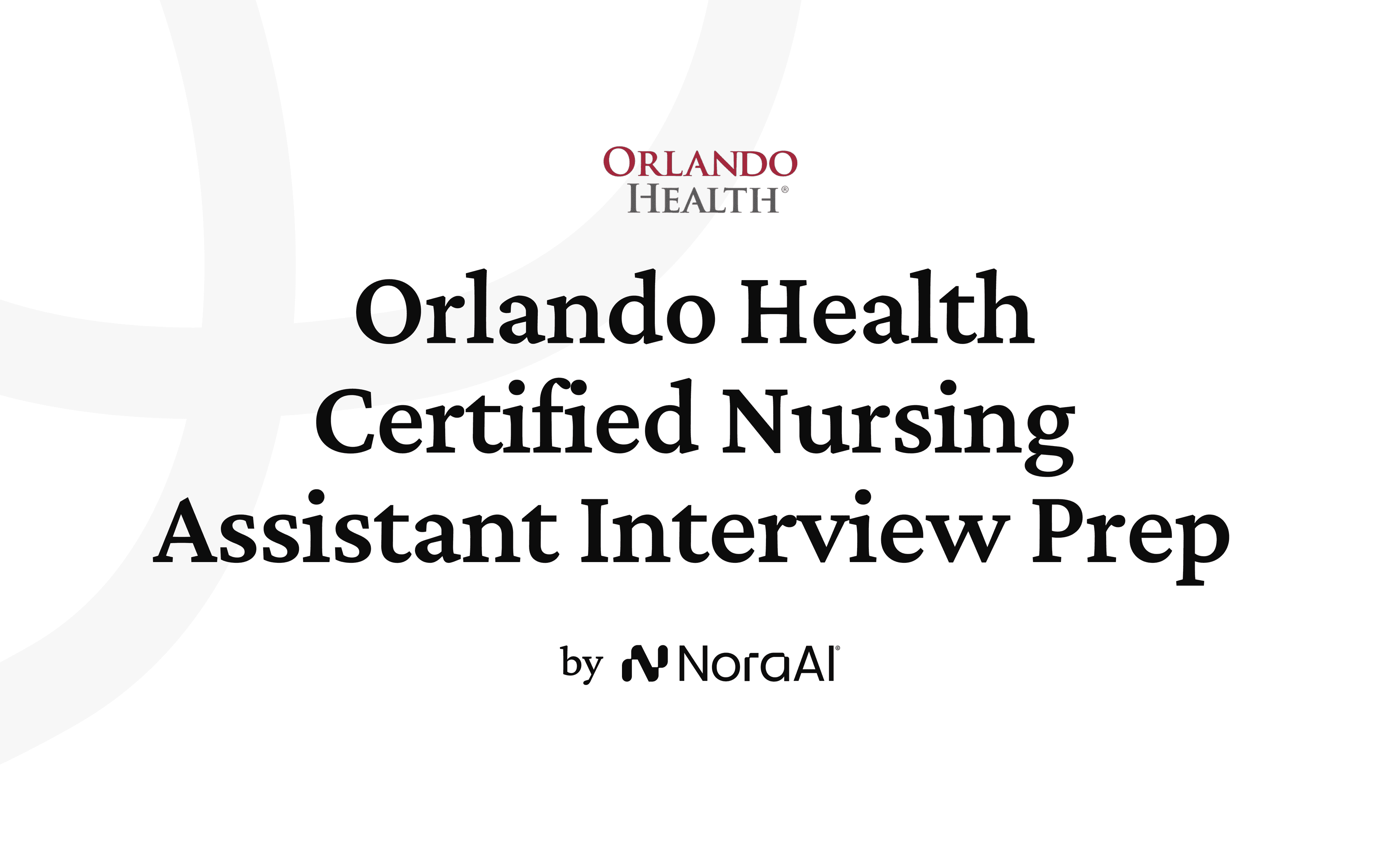 Orlando Health Certified Nursing Assistant Interview logo