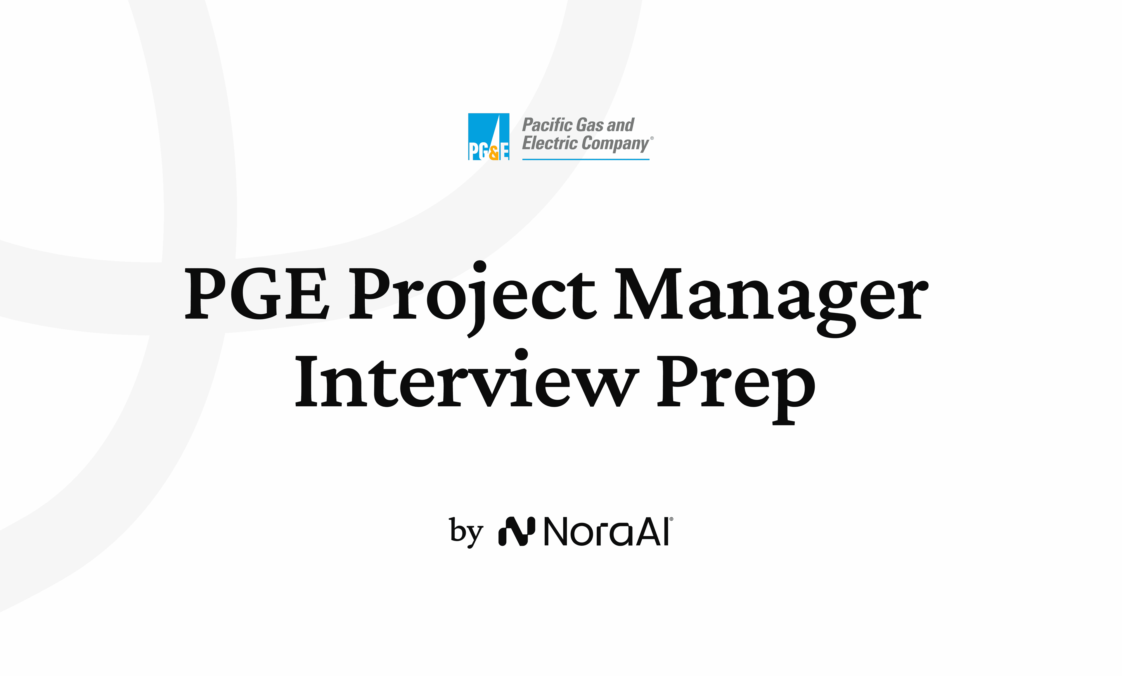 PGE Project Manager Interview logo