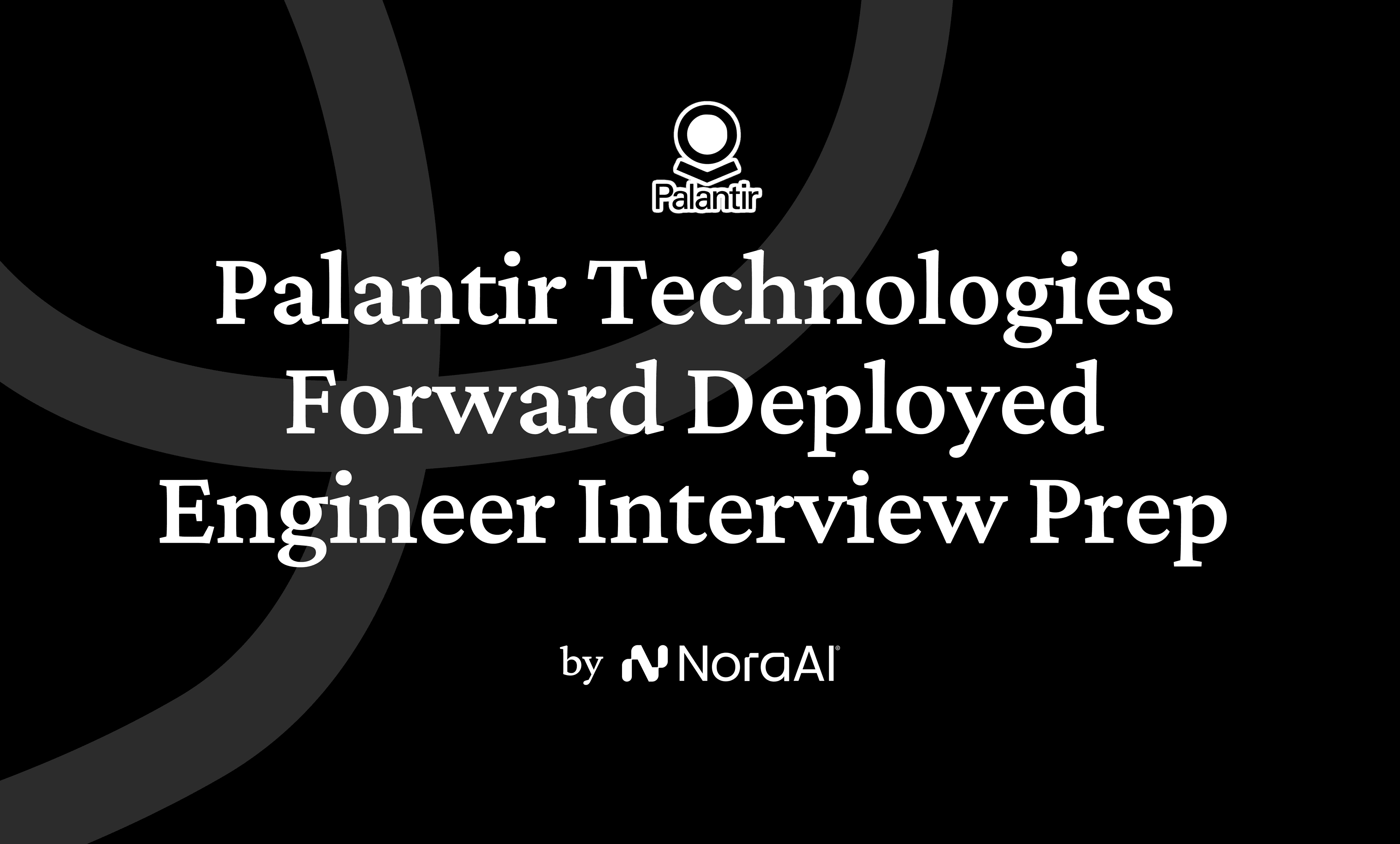 Palantir Technologies Forward Deployed Engineer Interview Logo