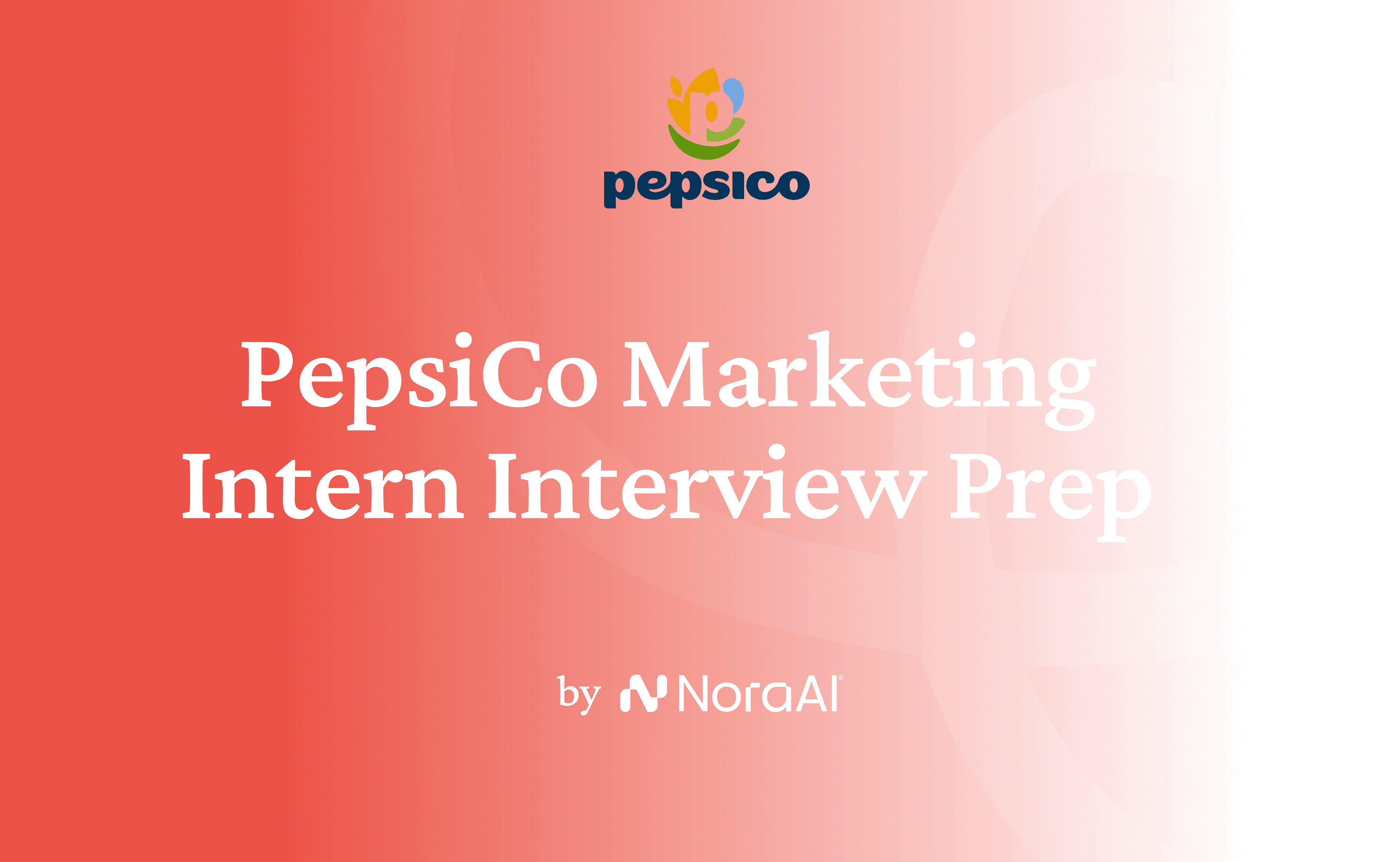 PepsiCo Marketing Intern Interview