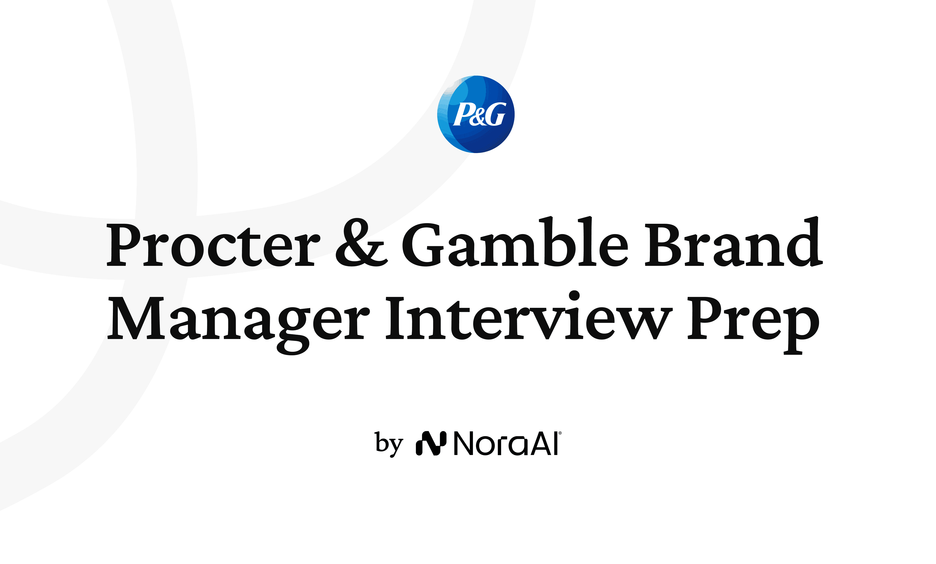 Procter & Gamble Brand Manager Interview Prep logo