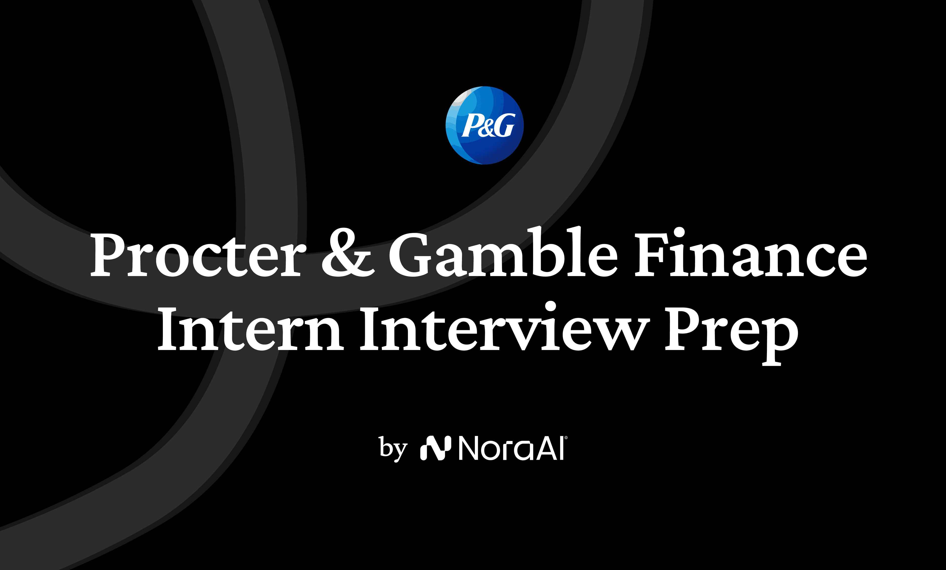 Procter & Gamble Finance Intern Interview Prep logo