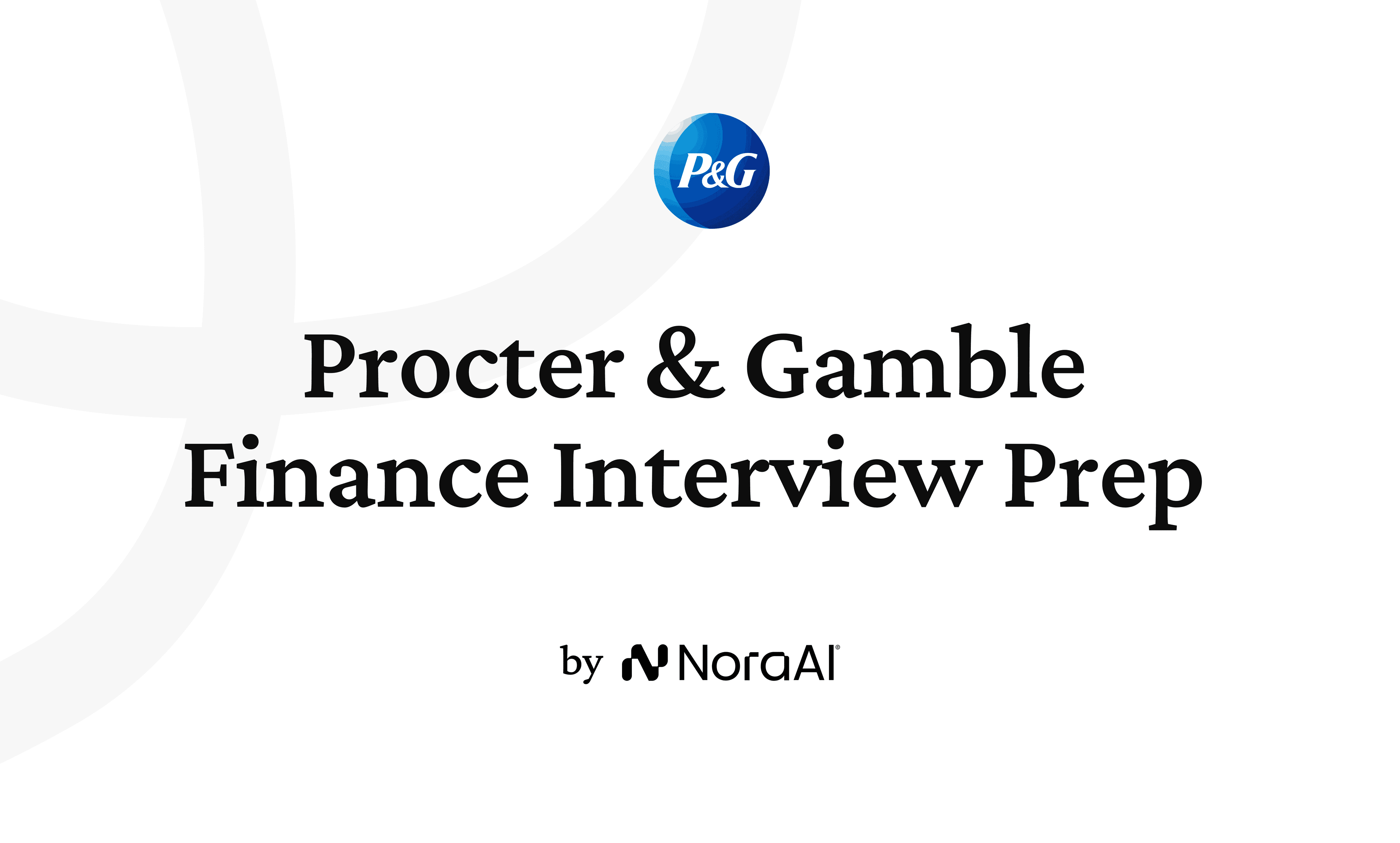 Procter & Gamble Finance Interview Prep logo