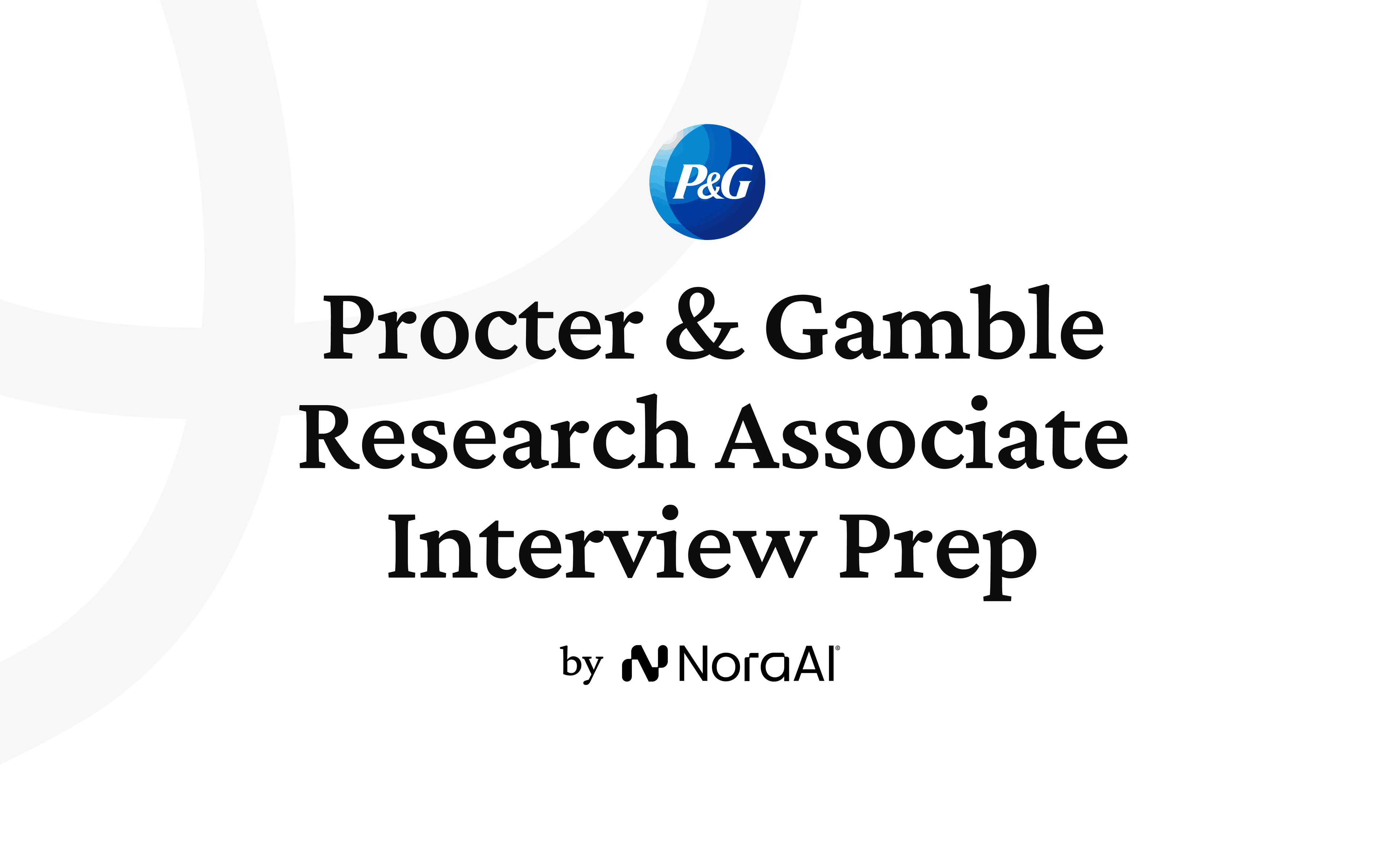 Procter & Gamble Research Associate Interview Prep logo