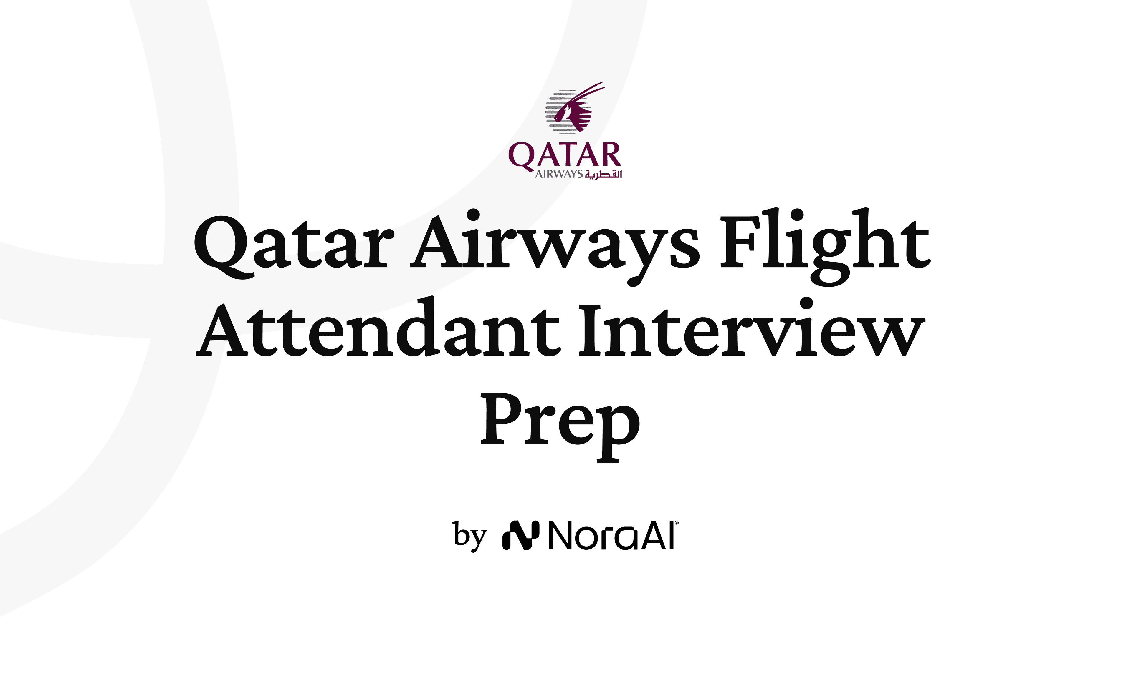 Qatar Airways Flight Attendant Interview logo.