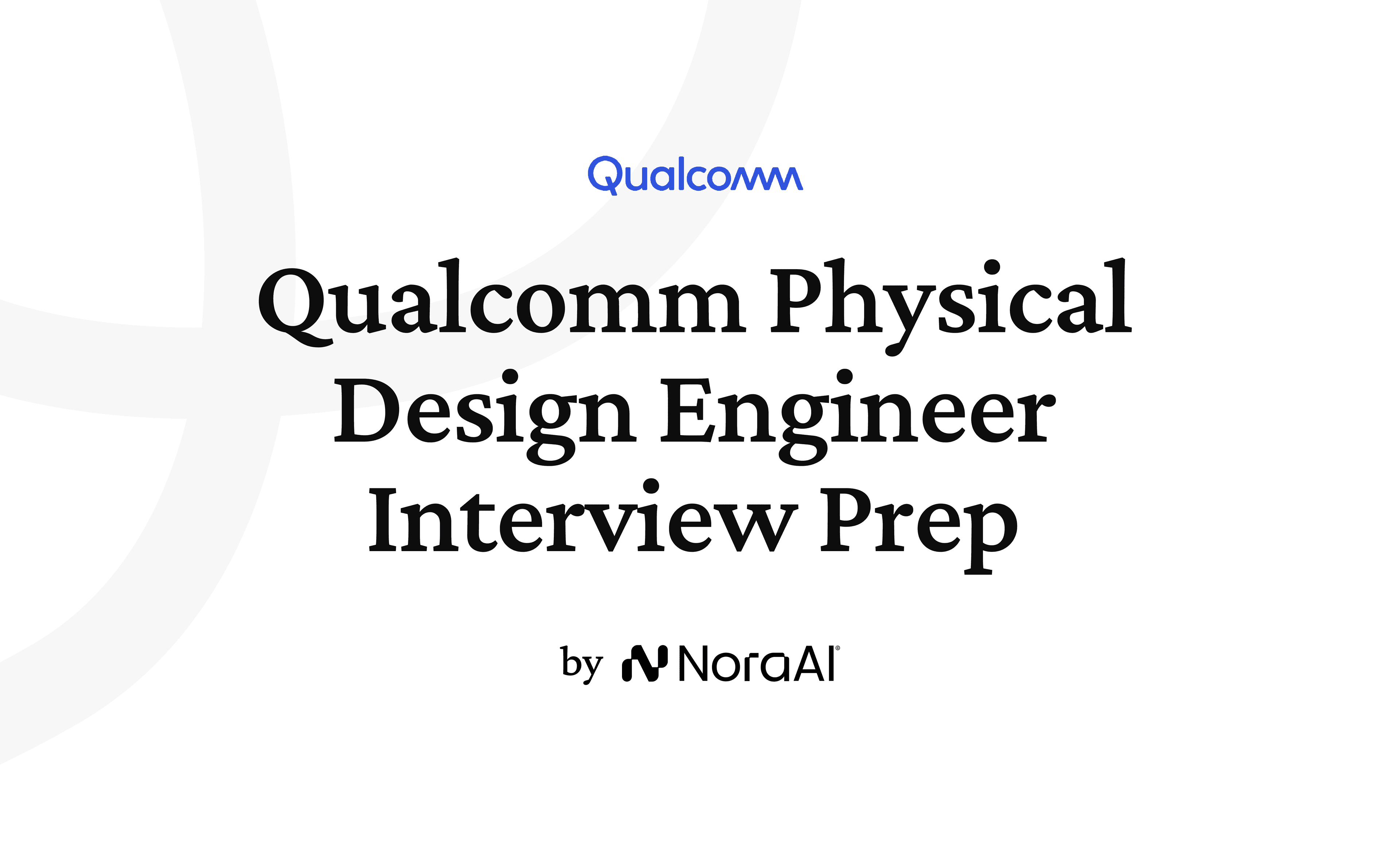 Qualcomm Physical Design Engineer Interview Prep logo