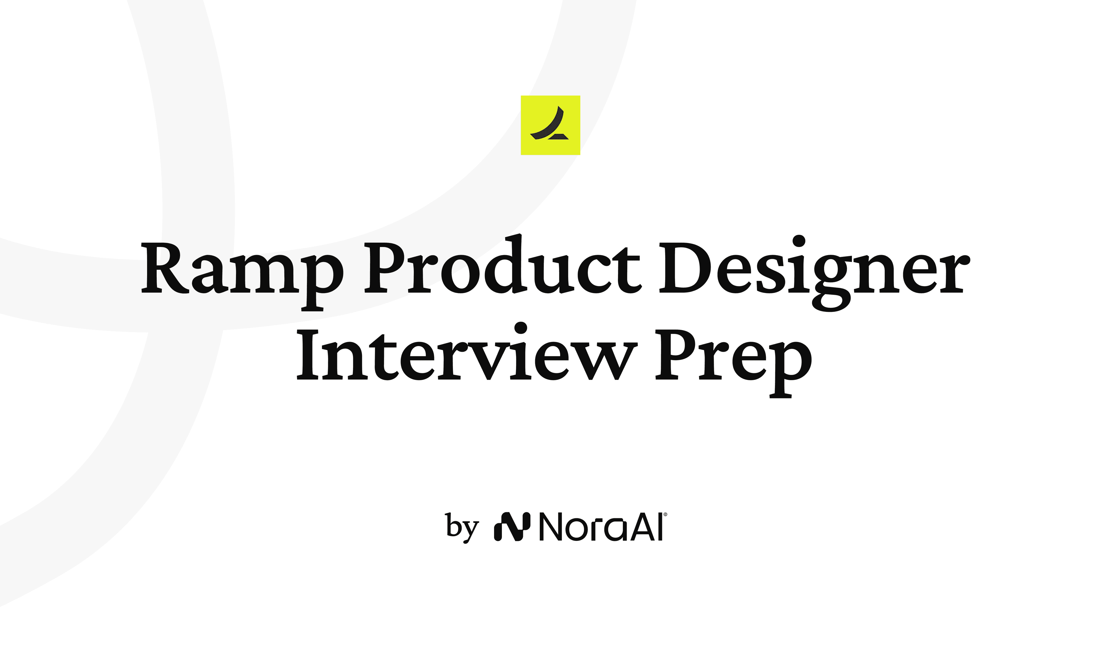 Ramp Product Designer Interview logo
