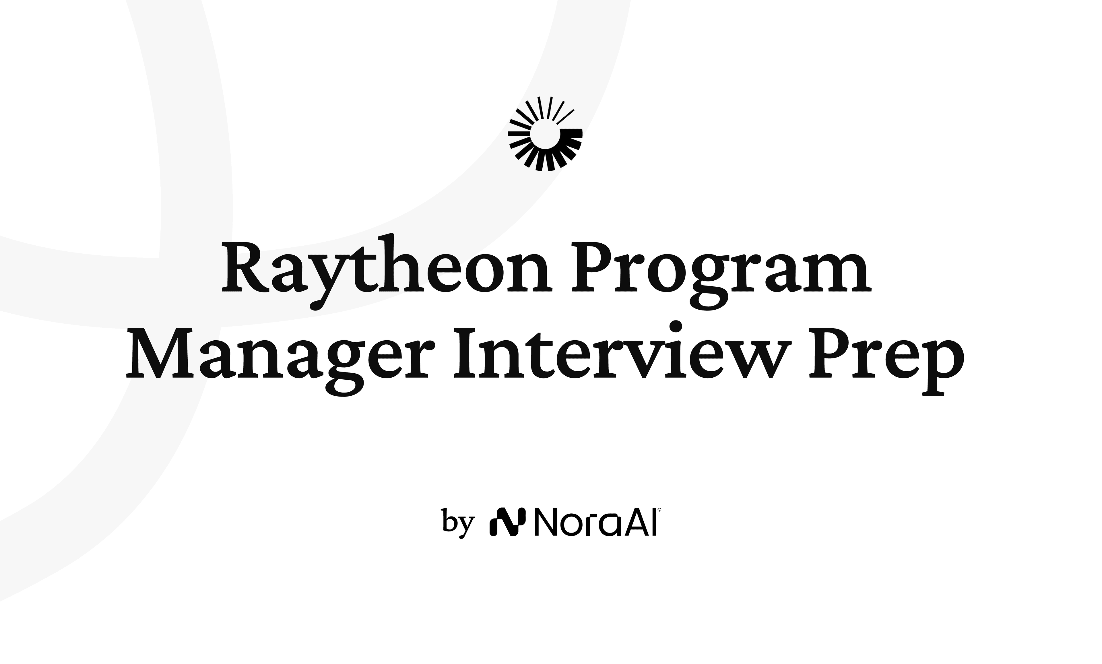 Raytheon Program Manager Interview logo