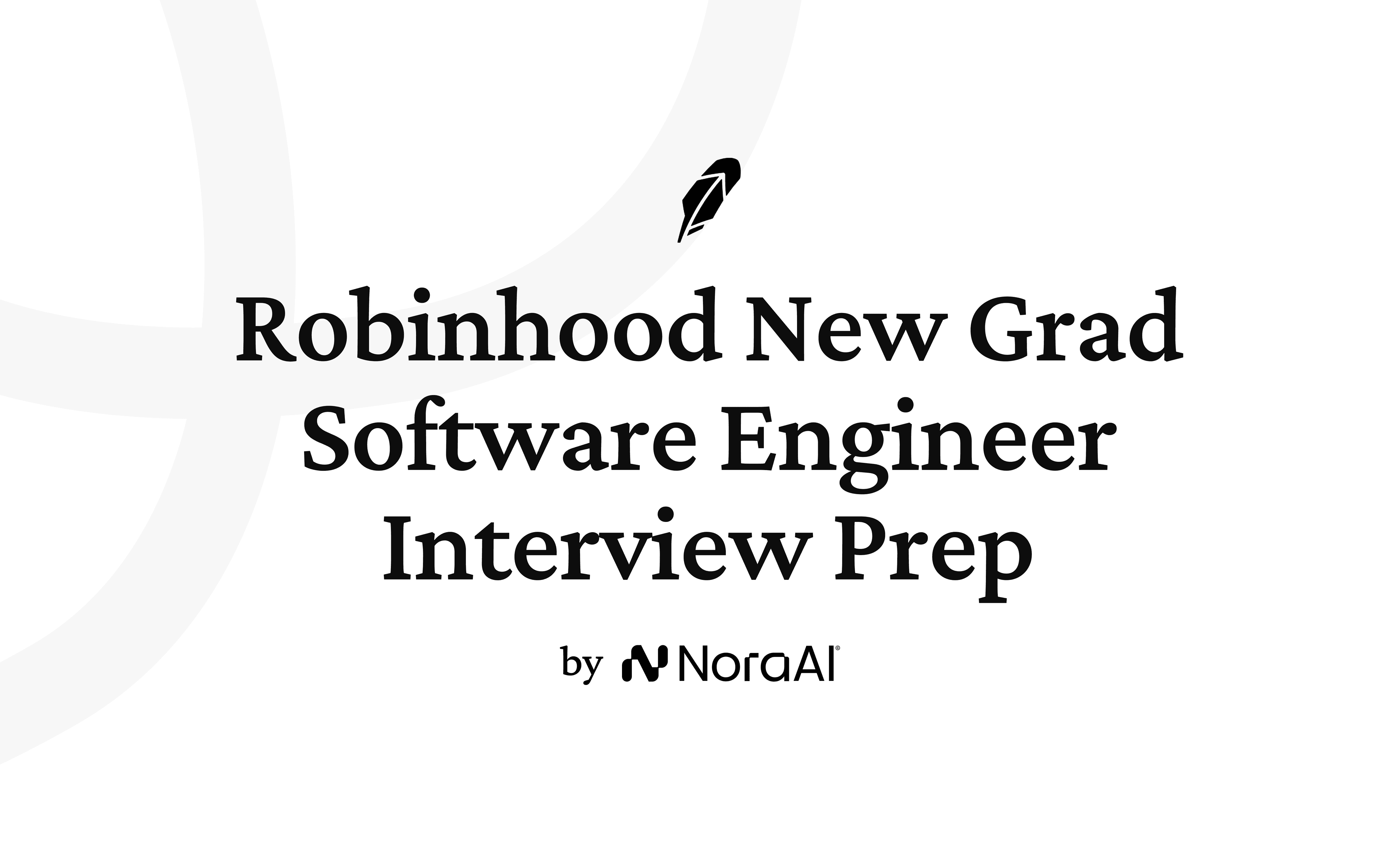 Robinhood New Grad Software Engineer Interview logo