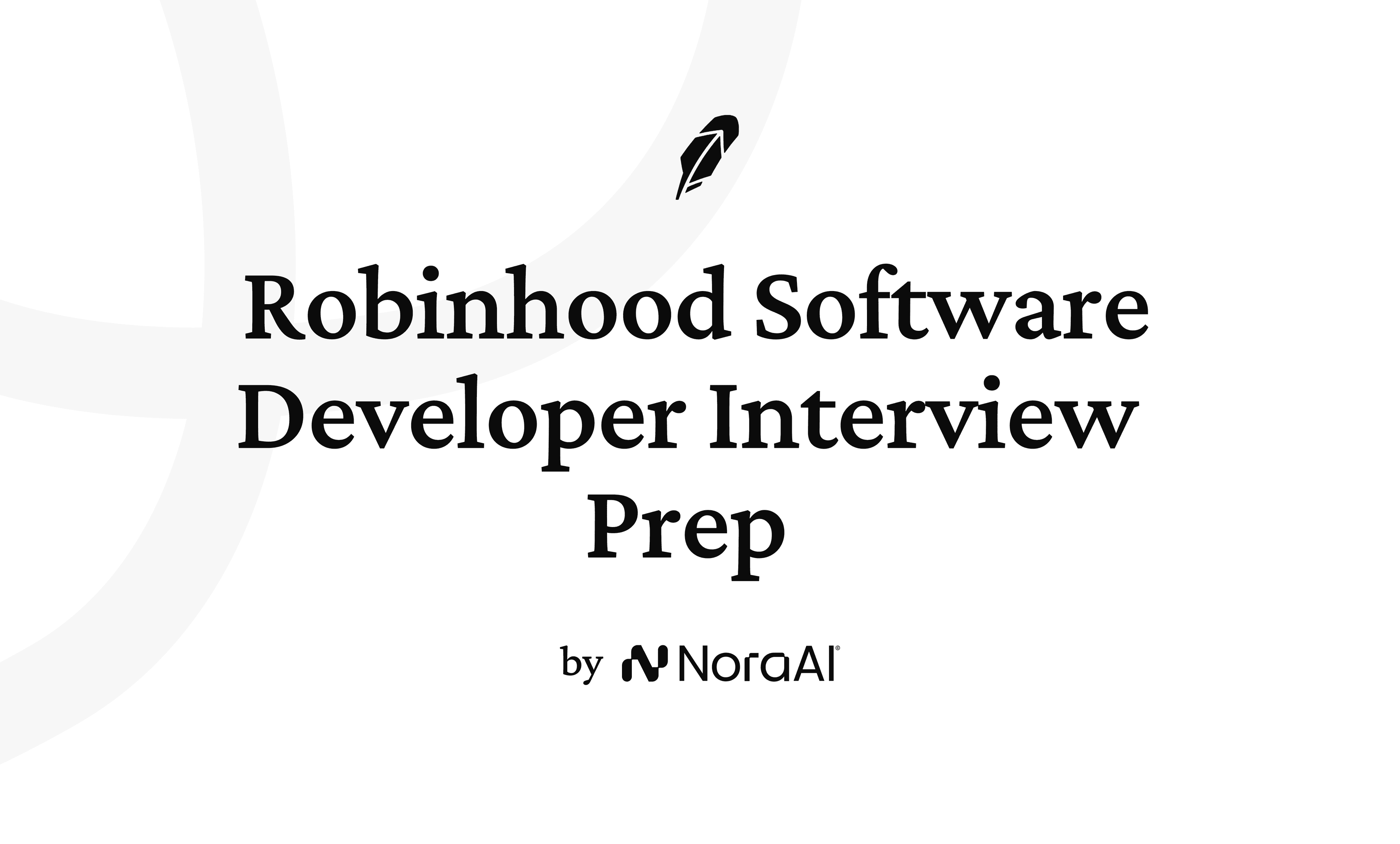 Robinhood Software Developer Interview logo