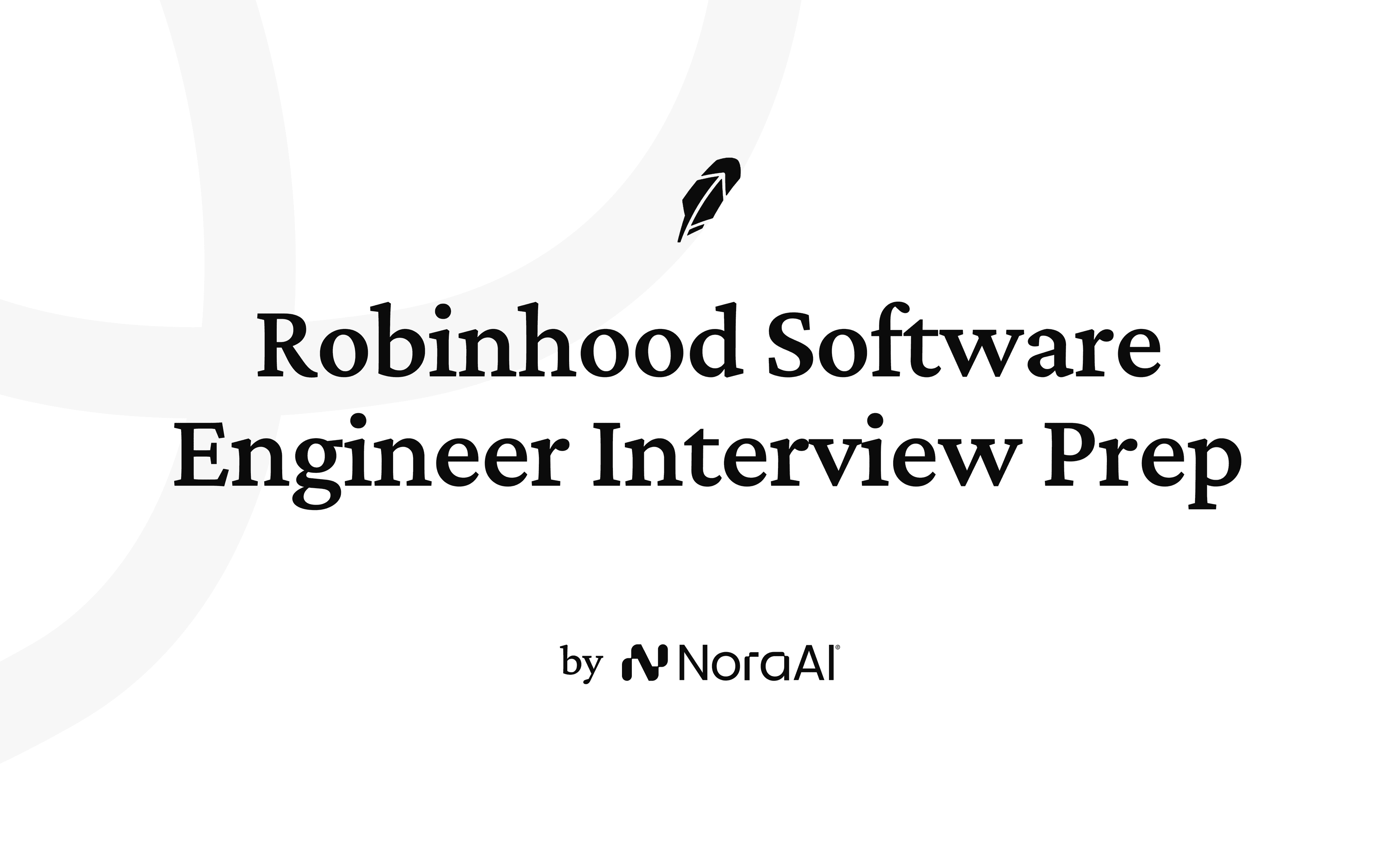 Robinhood Software Engineer Interview logo