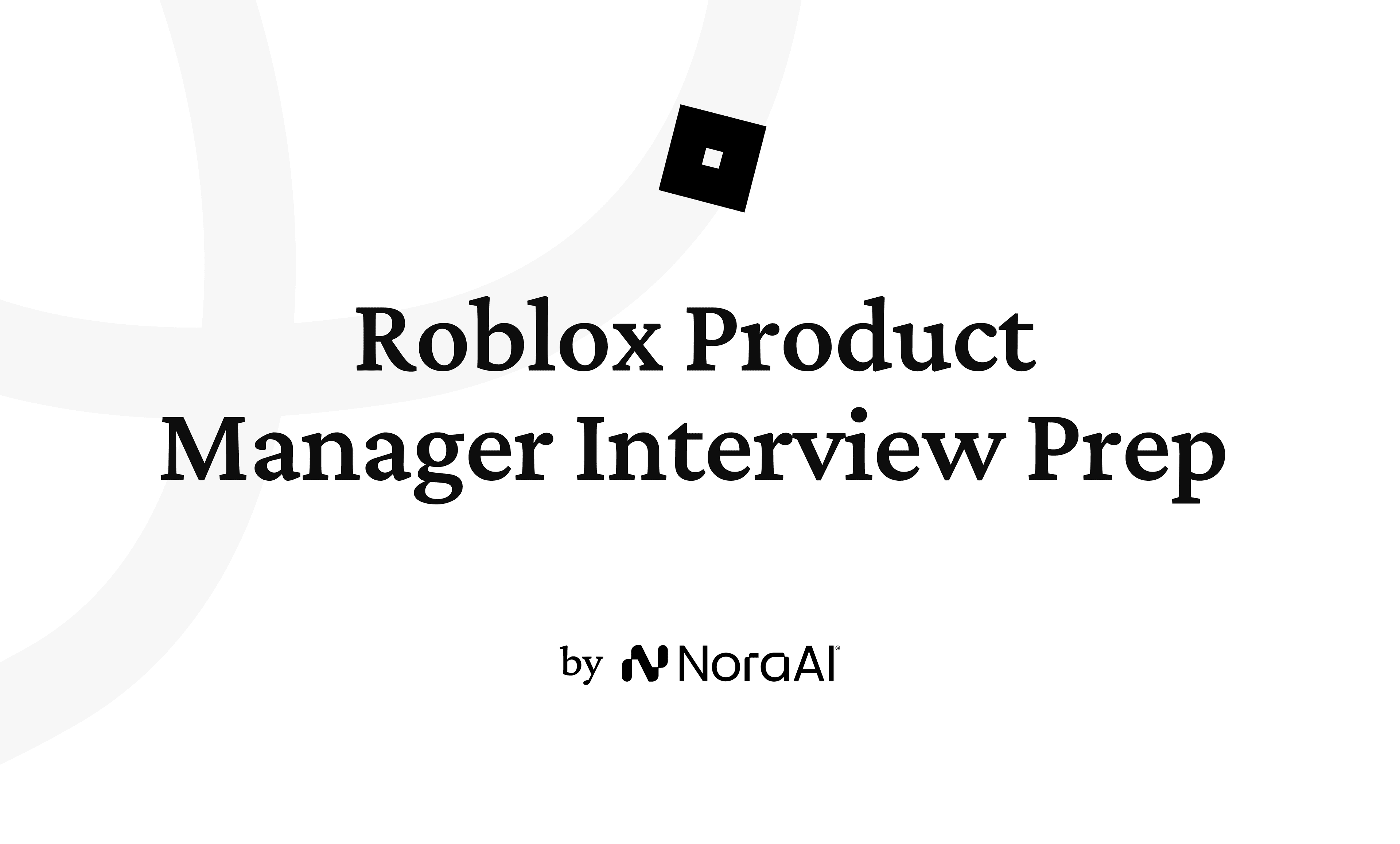 Roblox Product Manager Interview logo