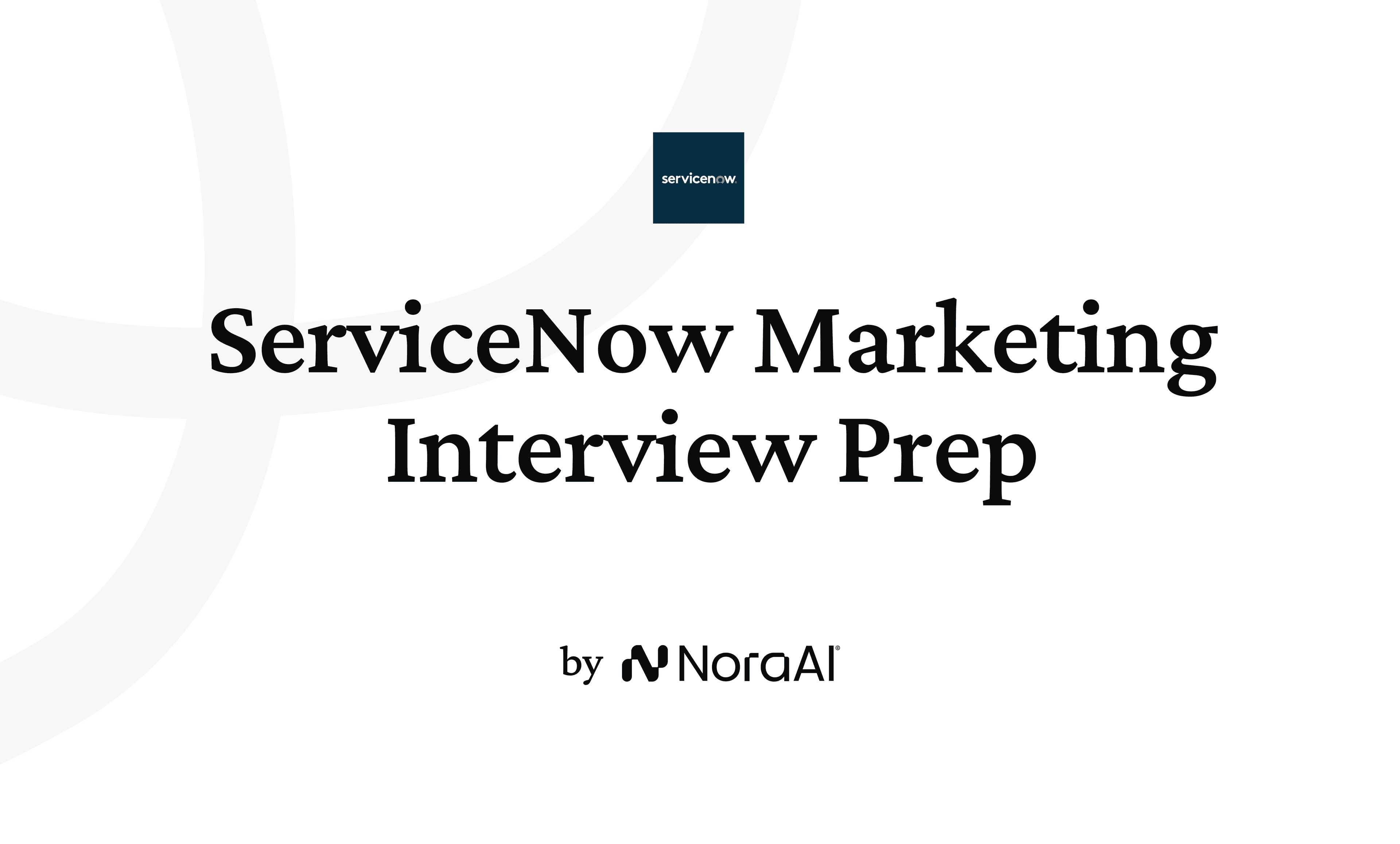 ServiceNow Marketing Interview logo