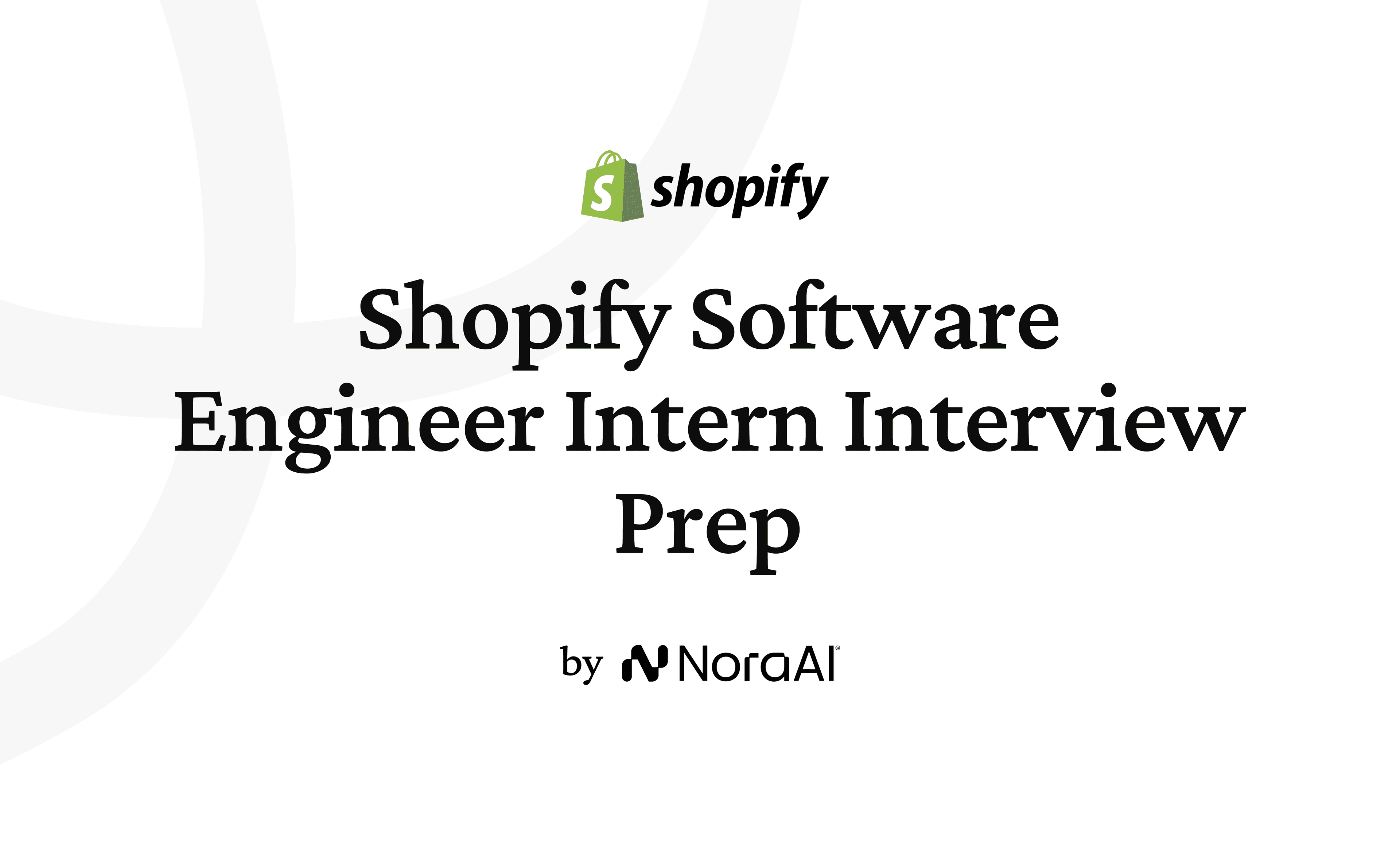Shopify Software Engineer Intern Interview logo