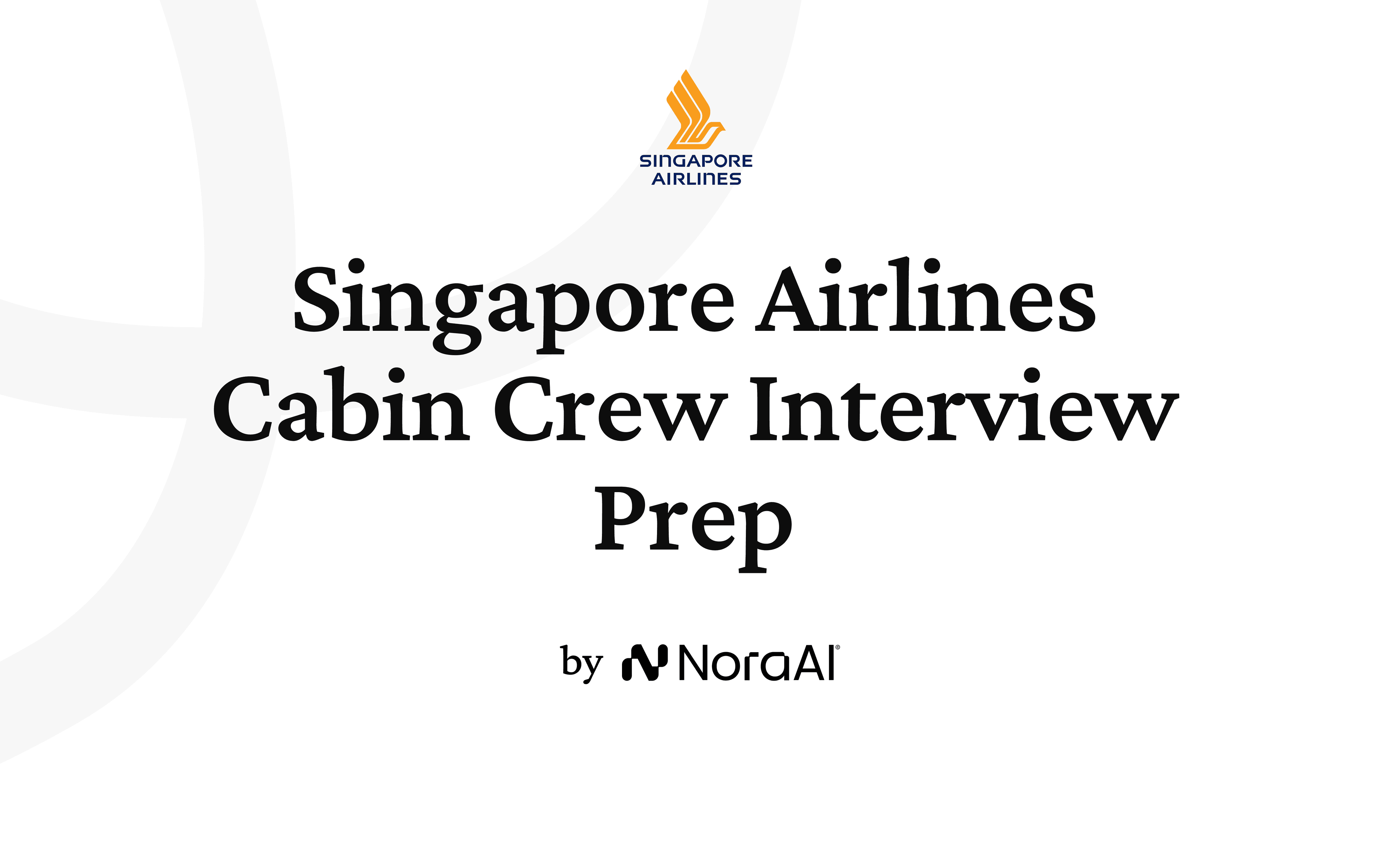 Singapore Airlines Cabin Crew Interview logo