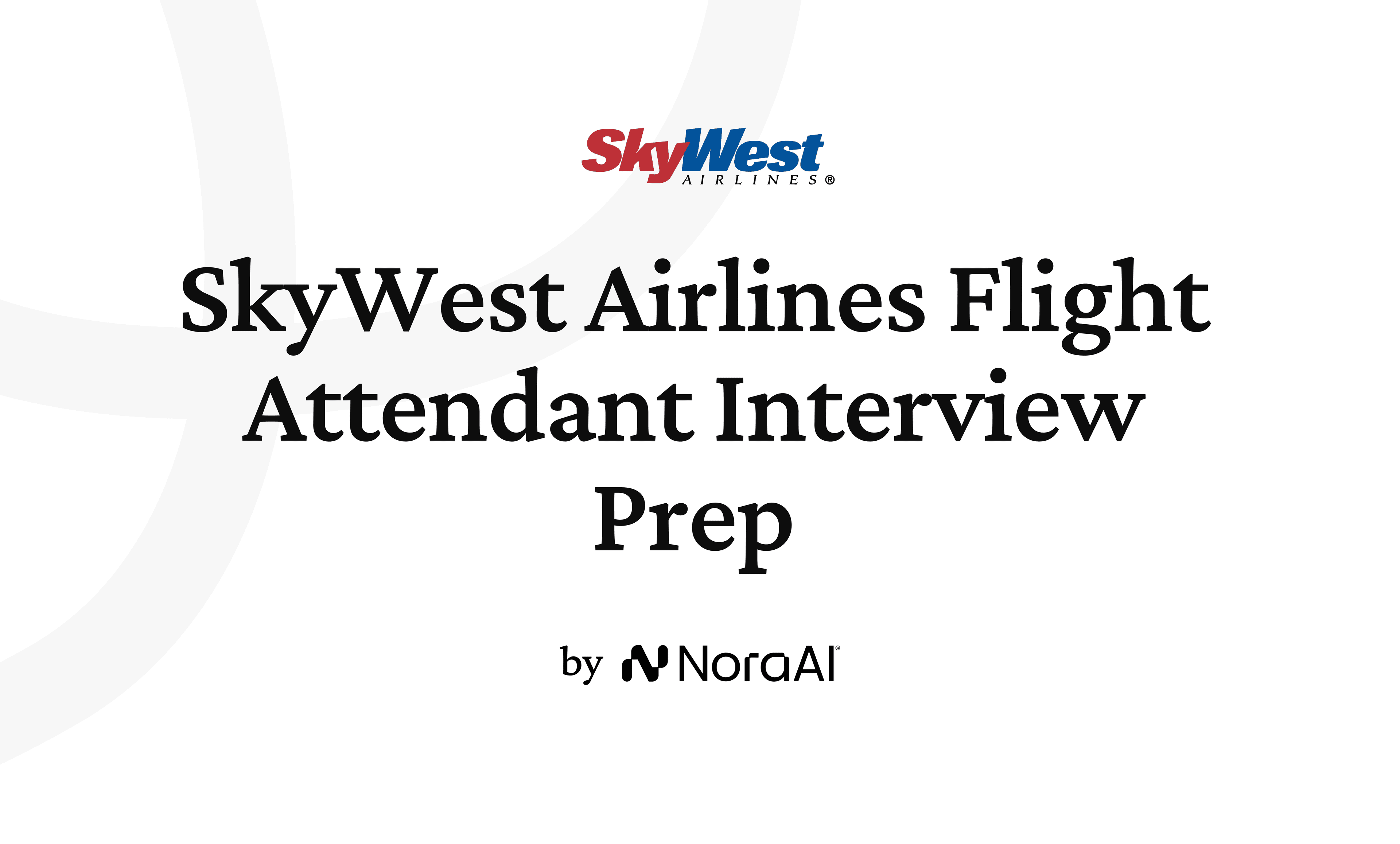 SkyWest Airlines Flight Attendant Interview logo
