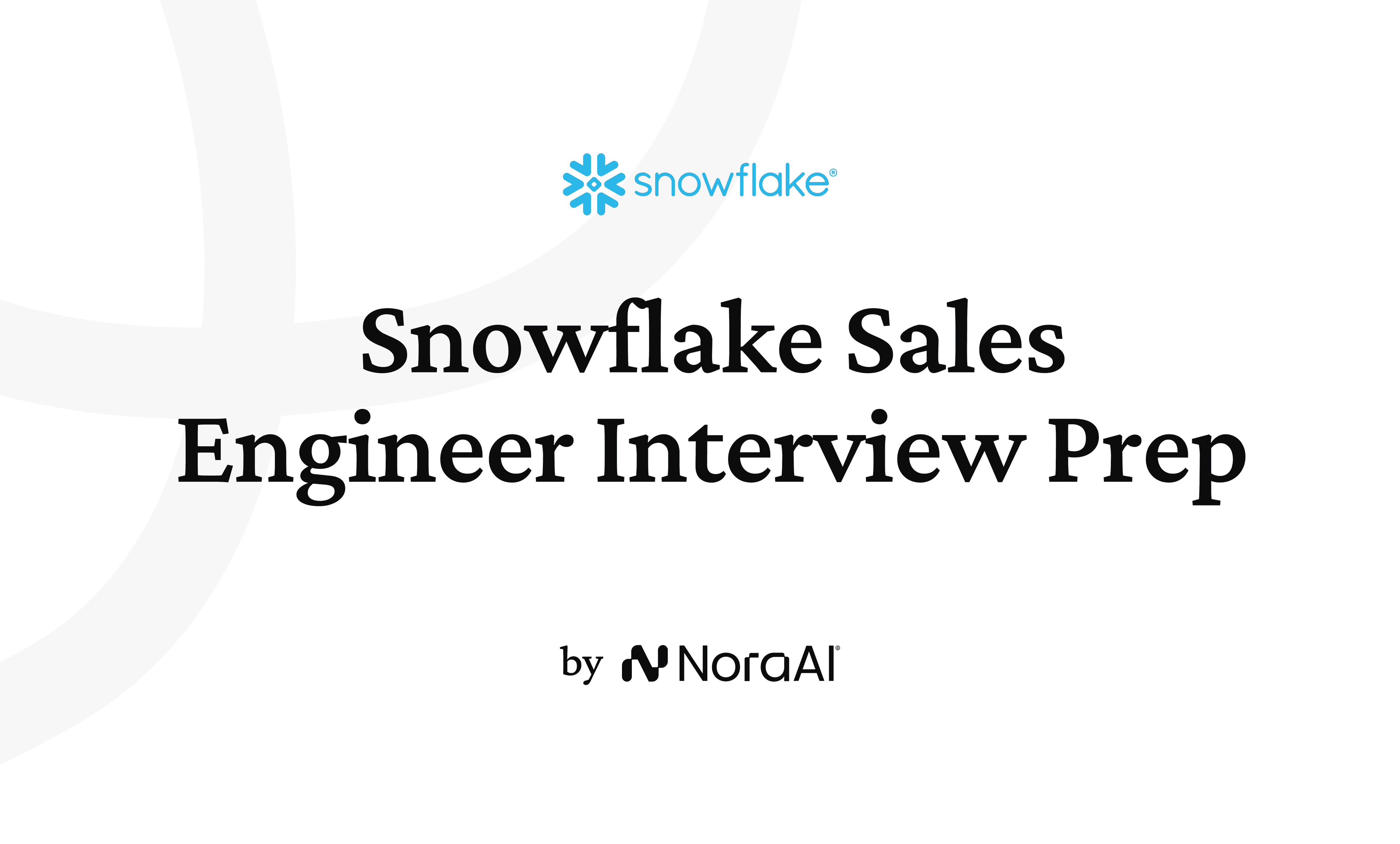 Snowflake Sales Engineer Interview logo