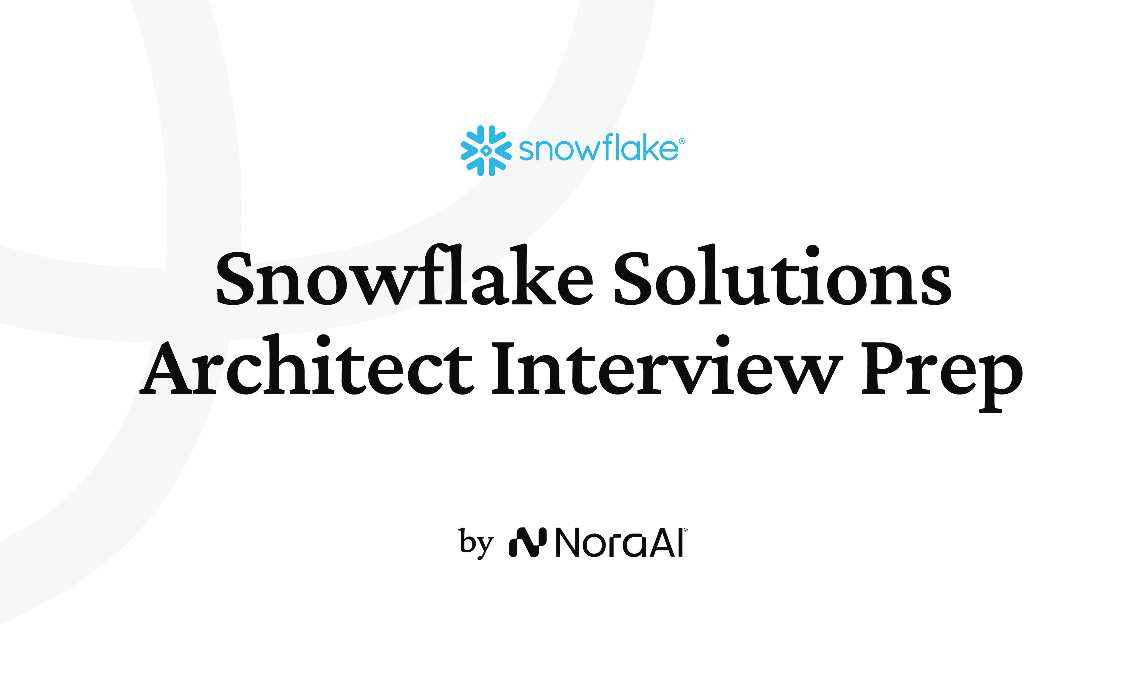 Snowflake Solutions Architect Interview logo