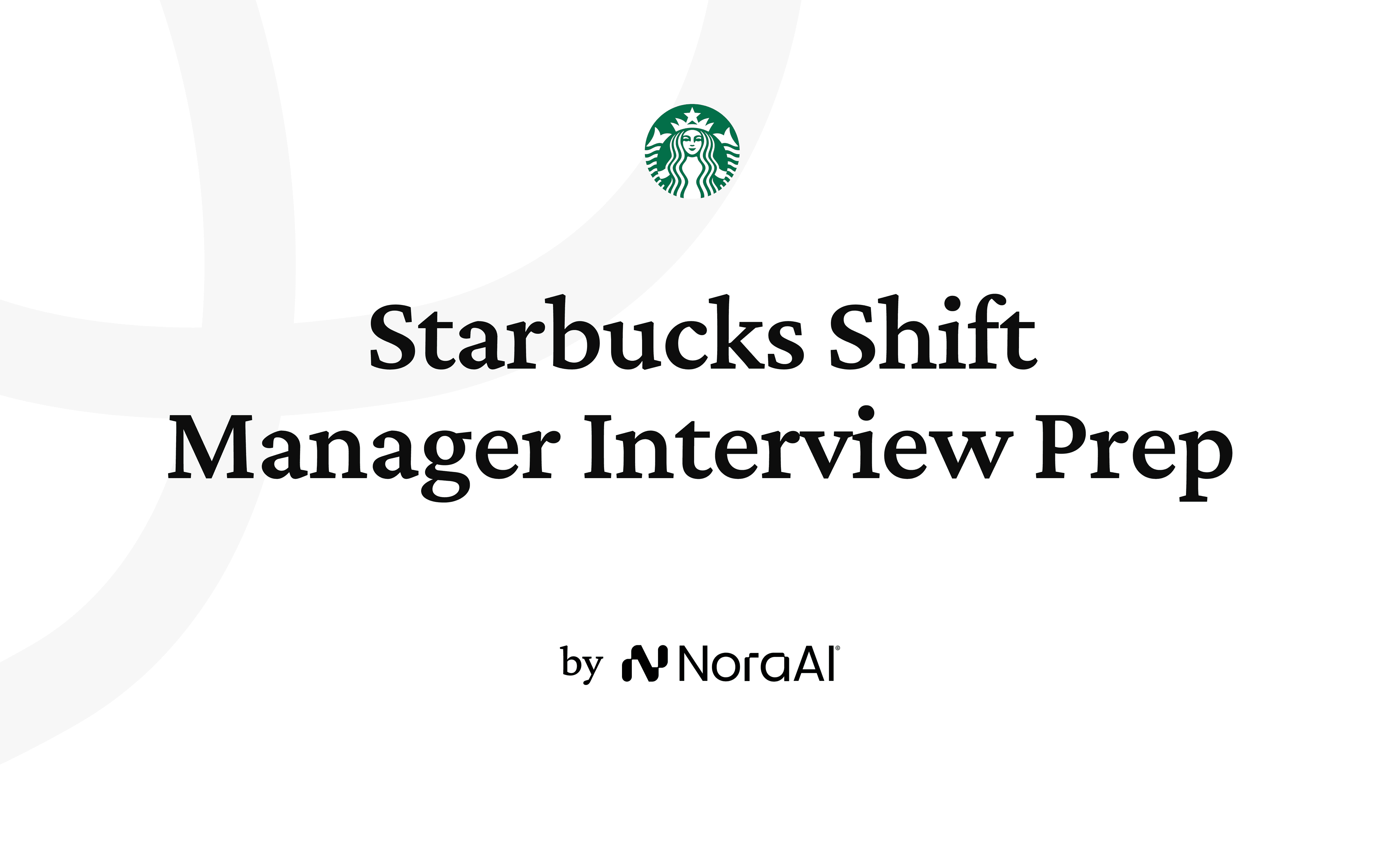 Starbucks Shift Manager Interview Logo