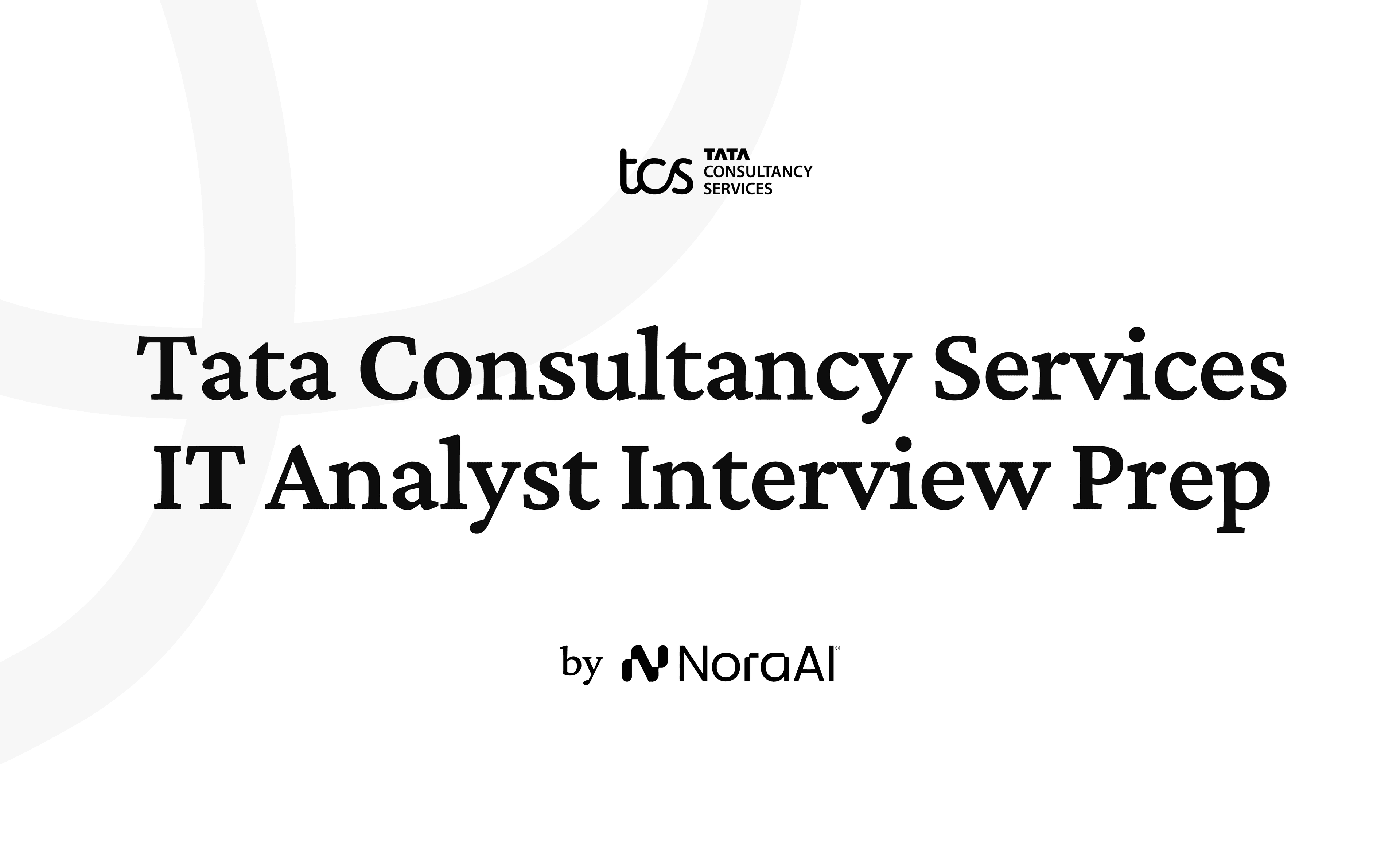 Tata Consultancy Services IT Analyst Interview logo