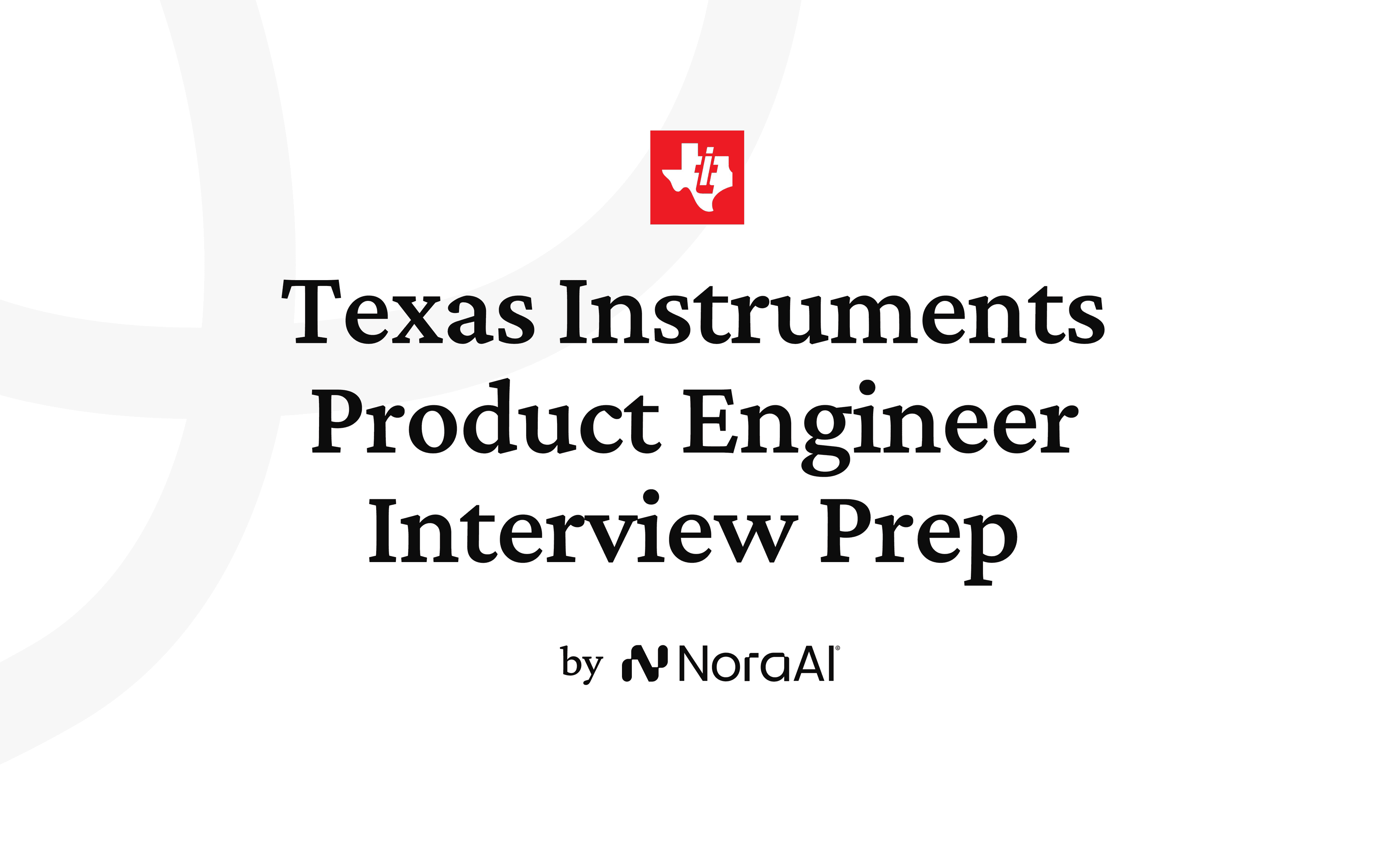 Texas Instruments Product Engineer LOGO