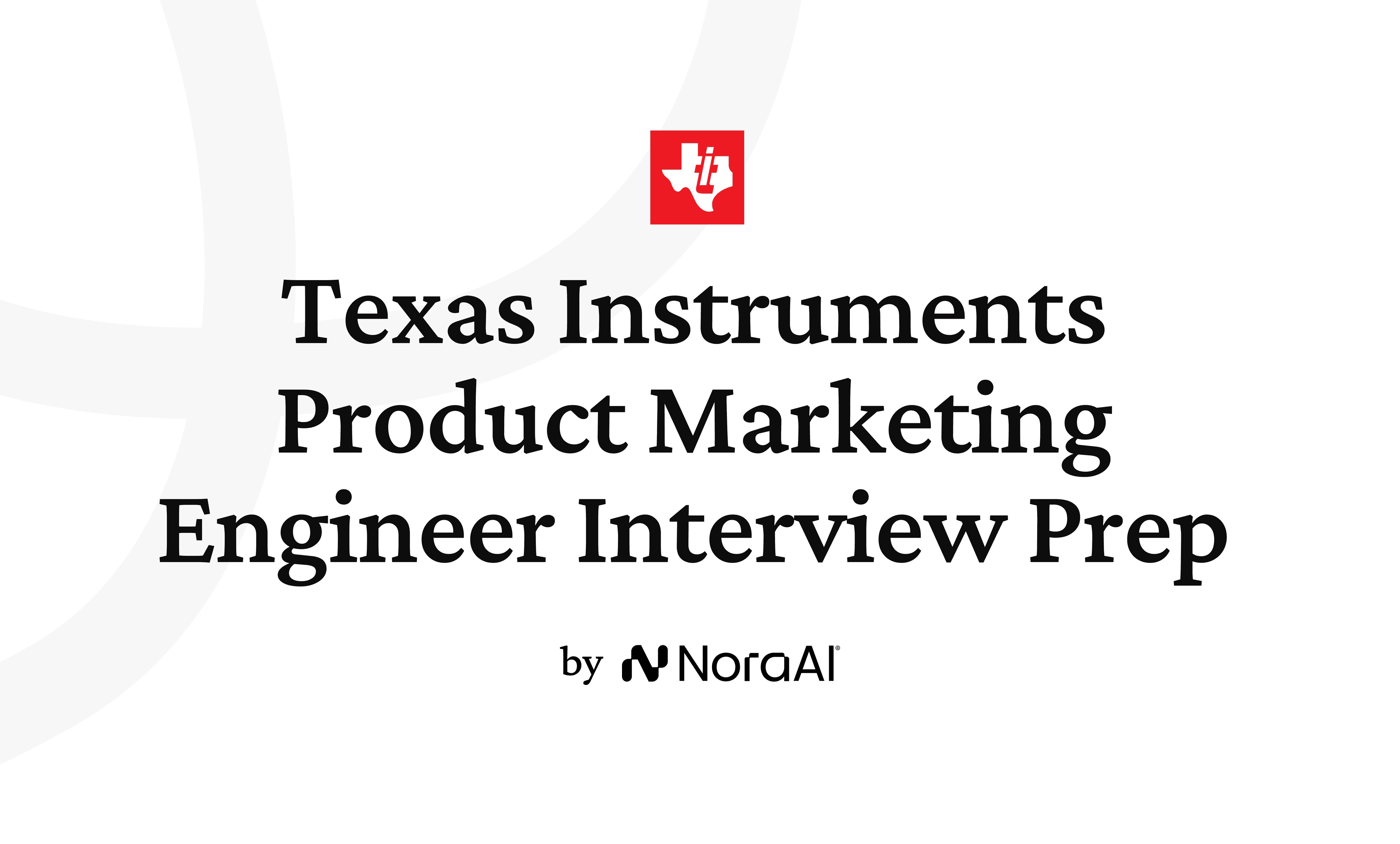 Texas Instruments Product Marketing Engineer LOGO