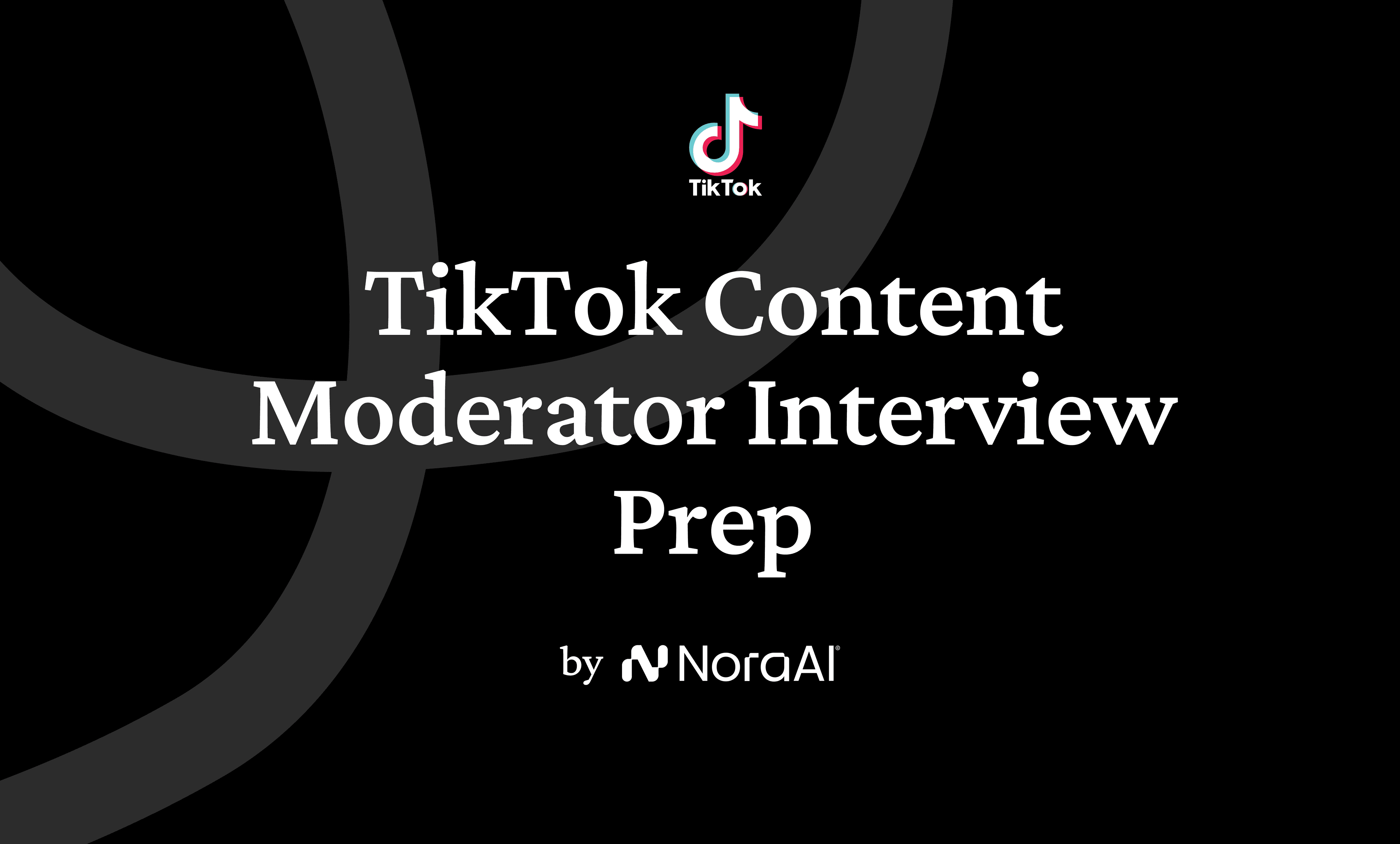 TikTok Content Moderator Interview Logo