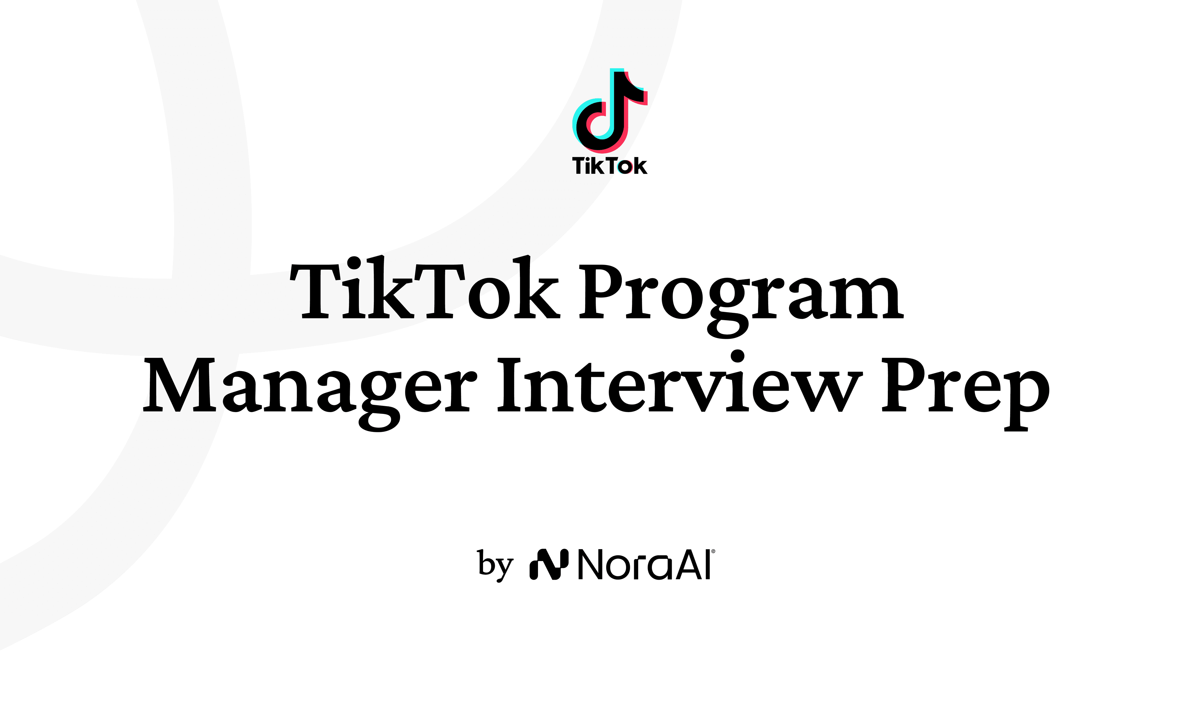 TikTok Program Manager Interview Logo