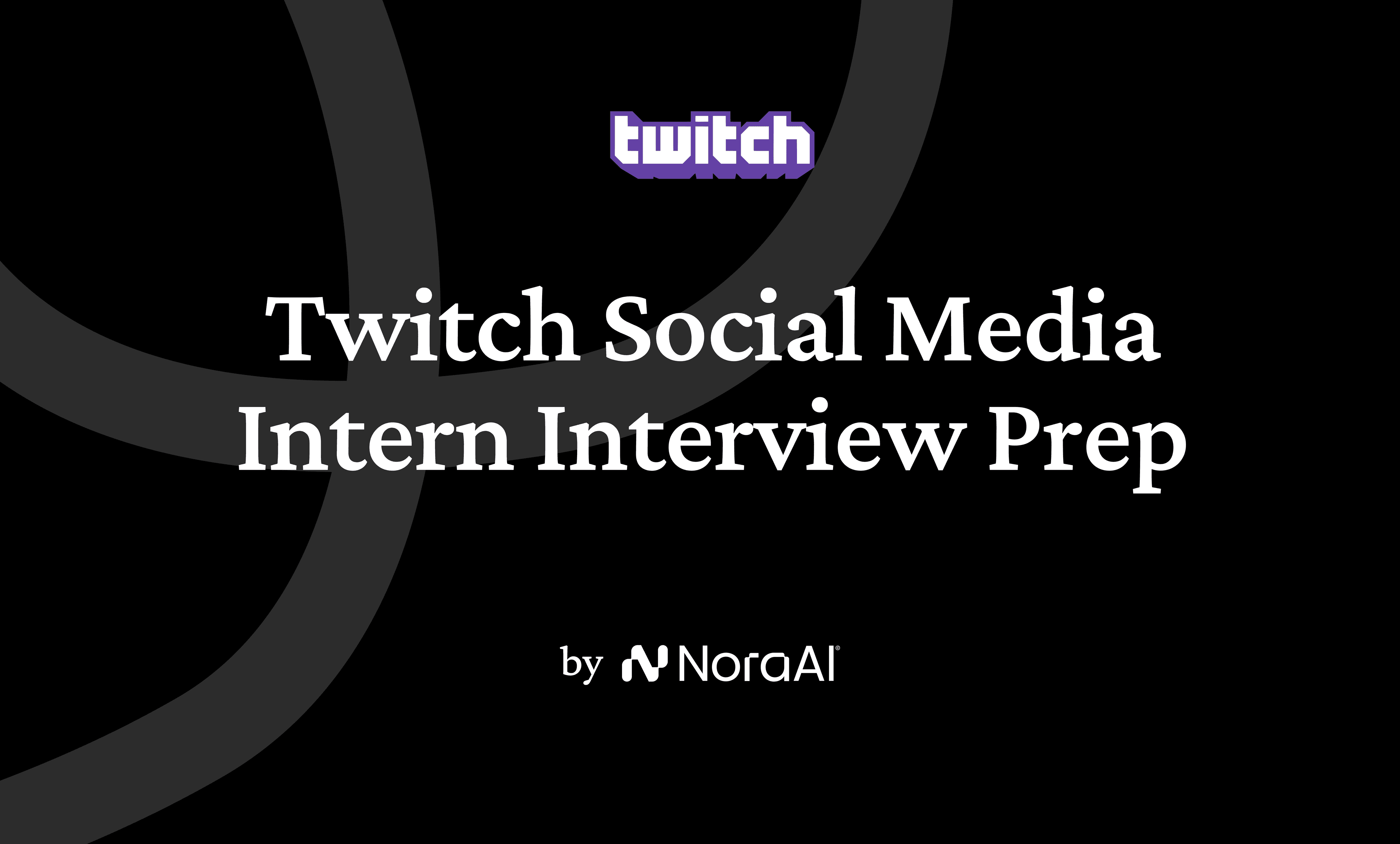 Twitch Social Media Intern Interview