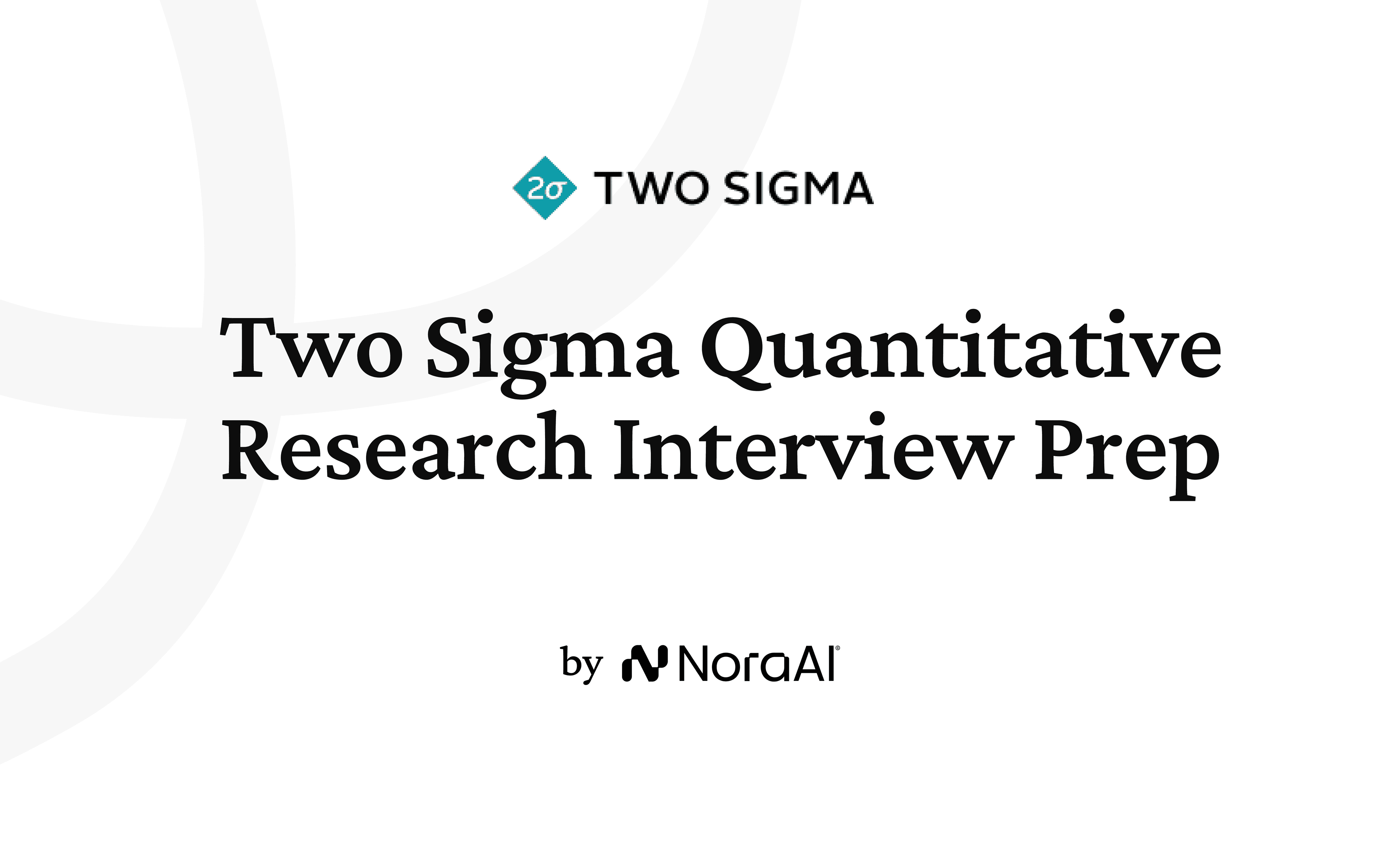 Two Sigma Quantitative Research Interview logo