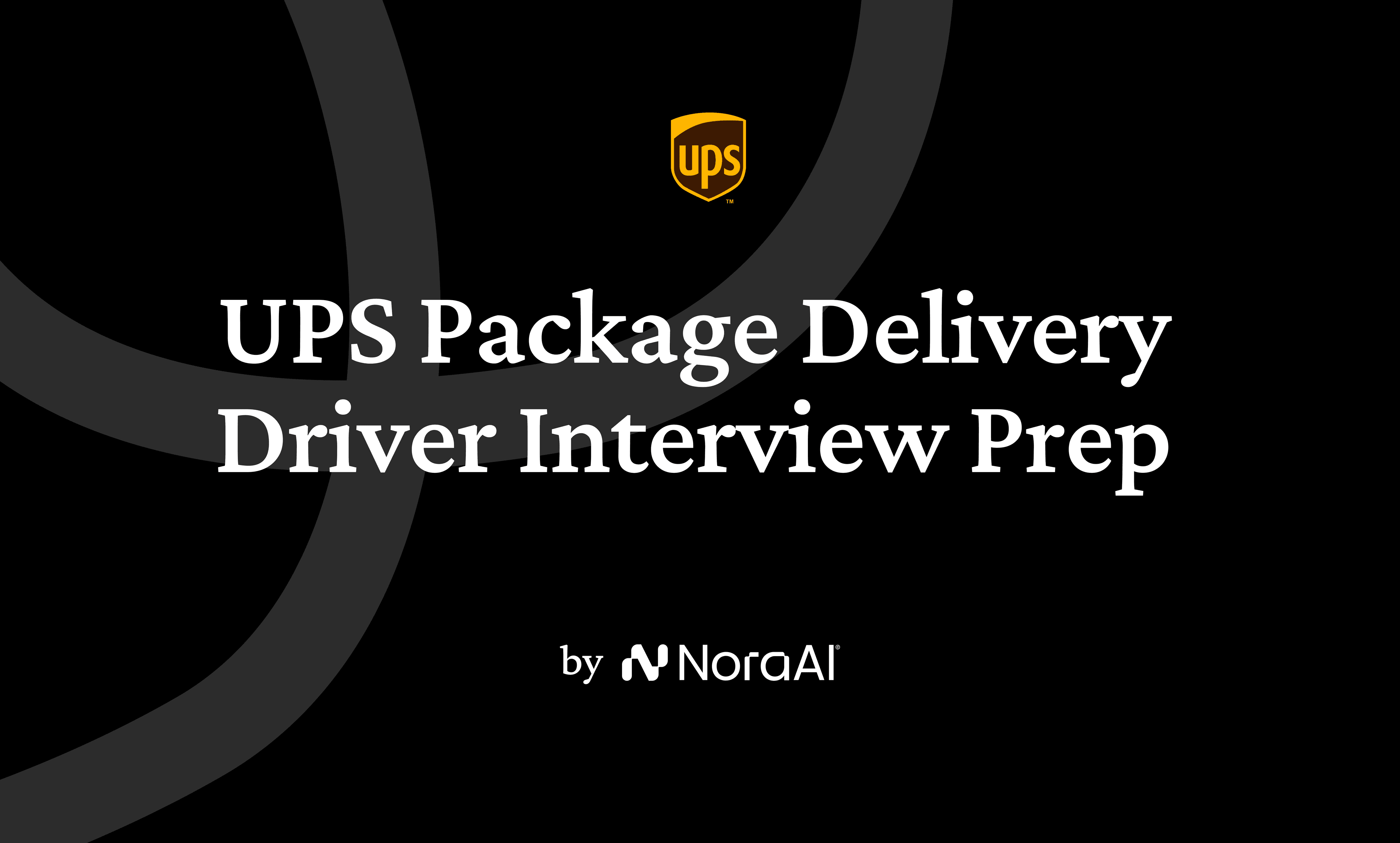 UPS Package Delivery Driver Interview Logo