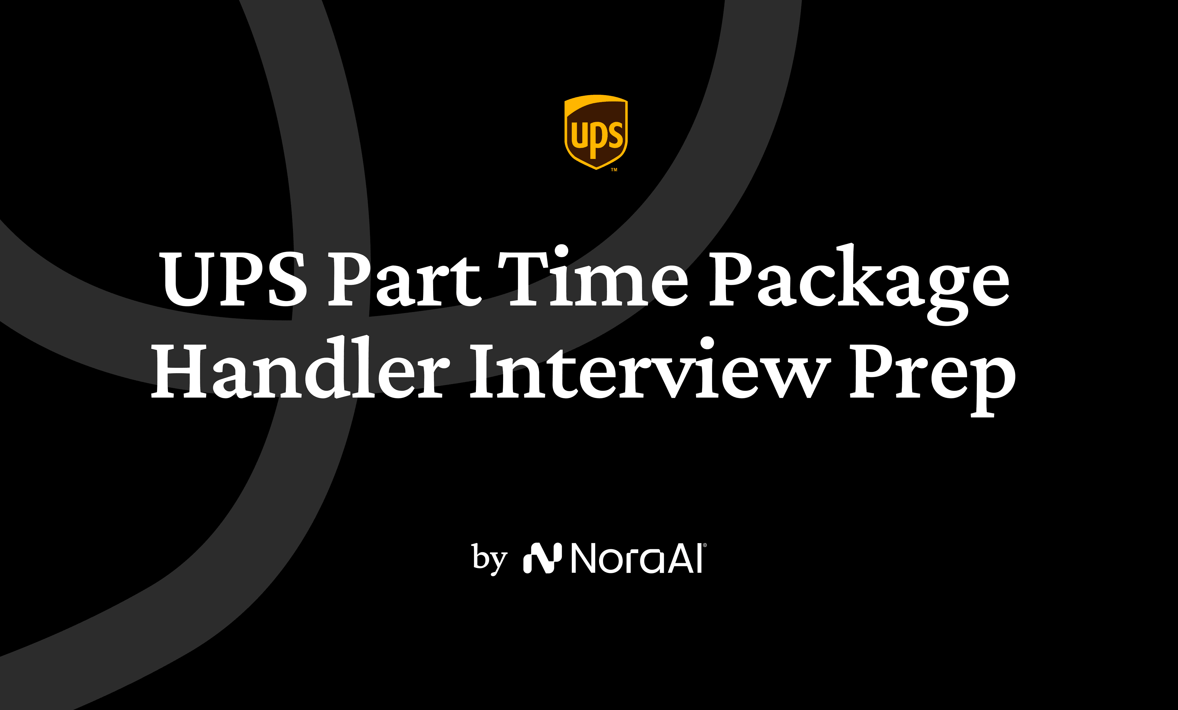UPS Part Time Package Handler Interview Prep logo