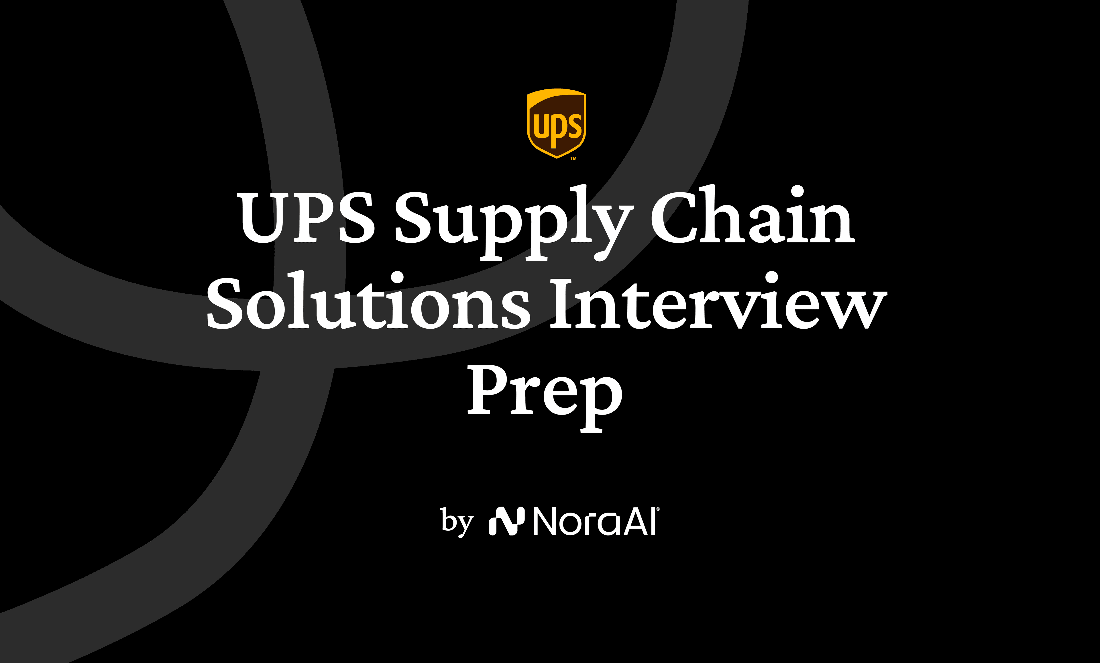 UPS Supply Chain Solutions Interview logo