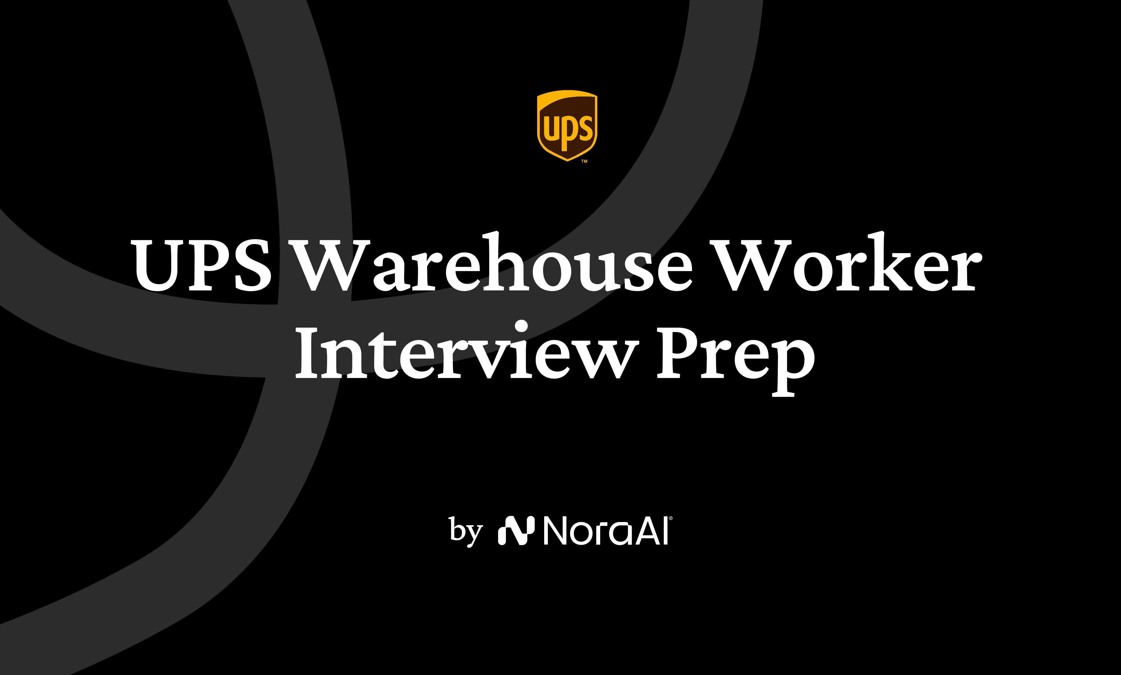 UPS Warehouse Worker Interview Logo