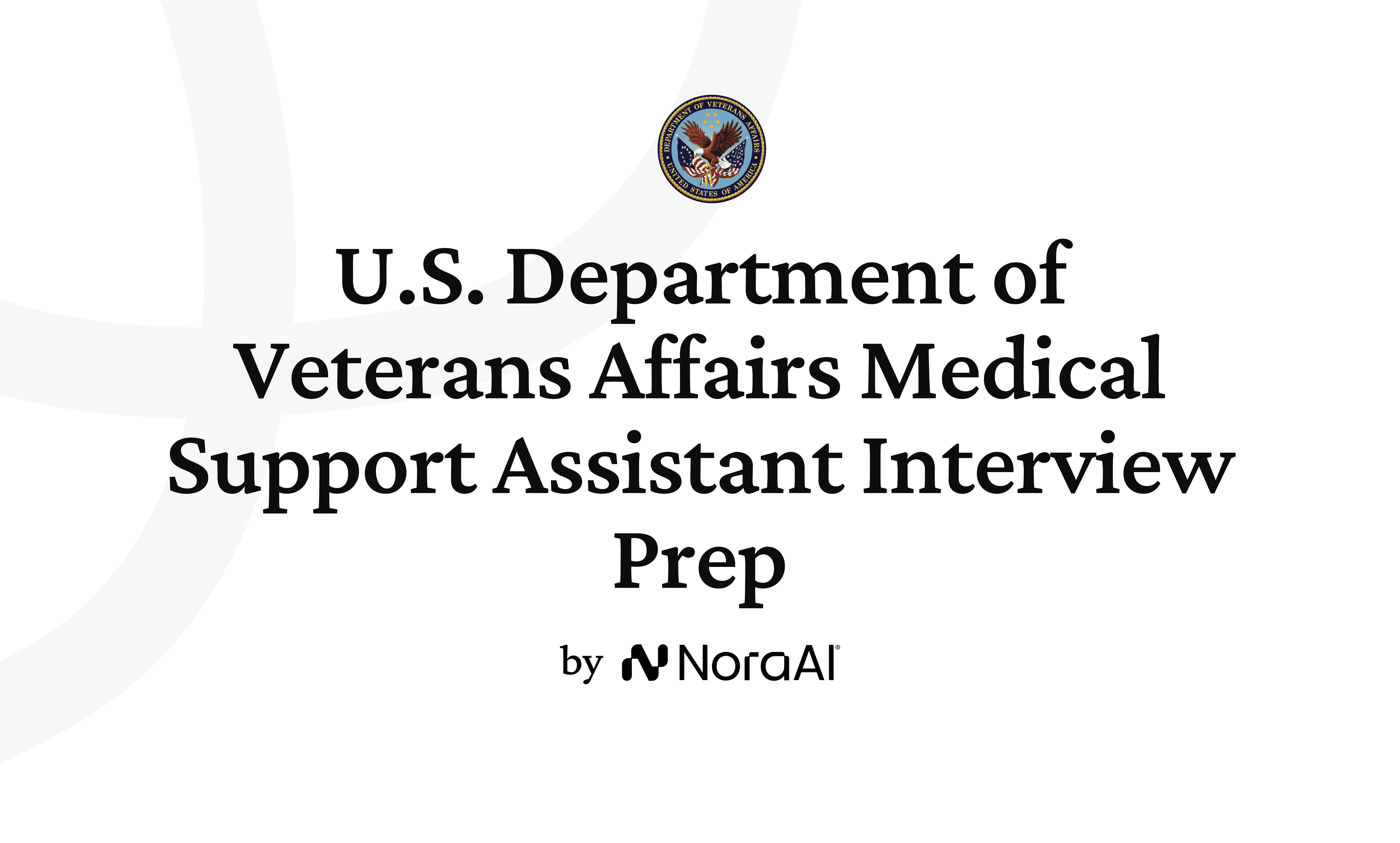 U.S. Department of Veterans Affairs Medical Support Assistant Interview logo