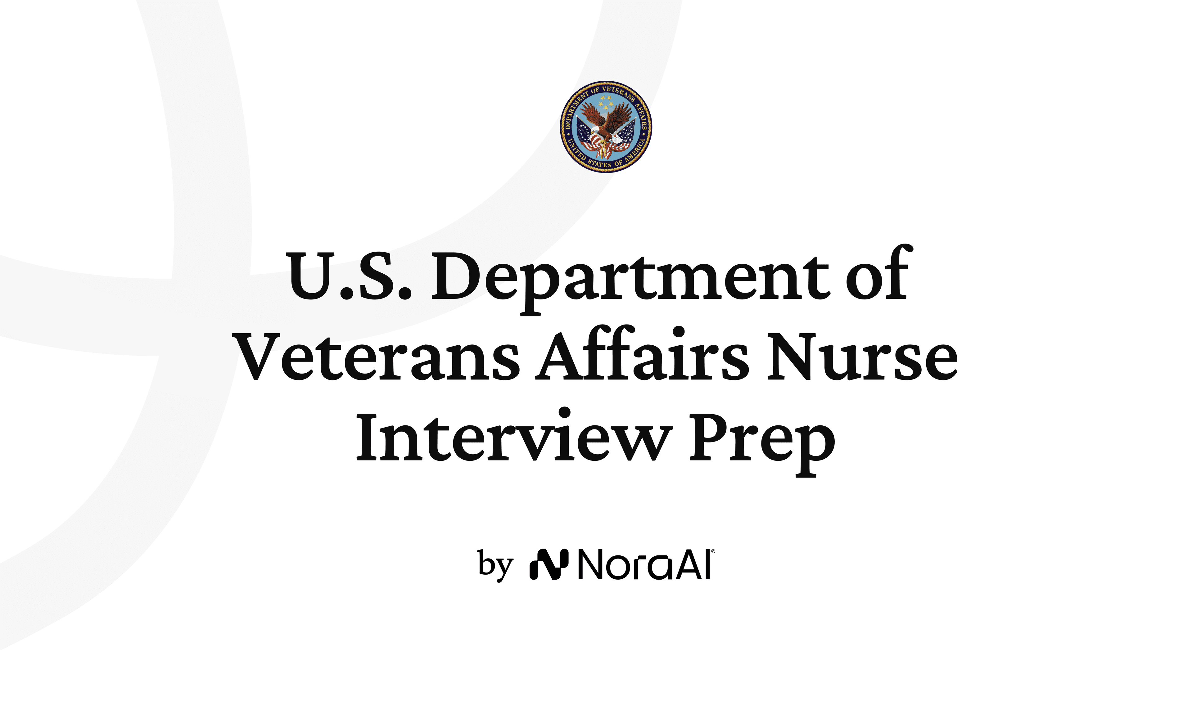 U.S. Department of Veterans Affairs Nurse Interview logo