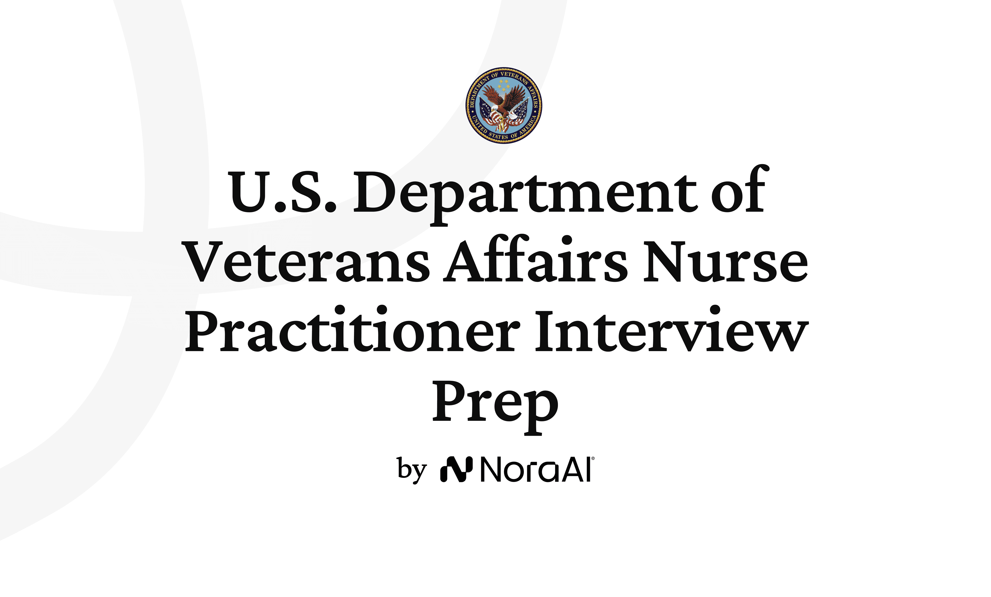 U.S. Department of Veterans Affairs Nurse Practitioner Interview logo
