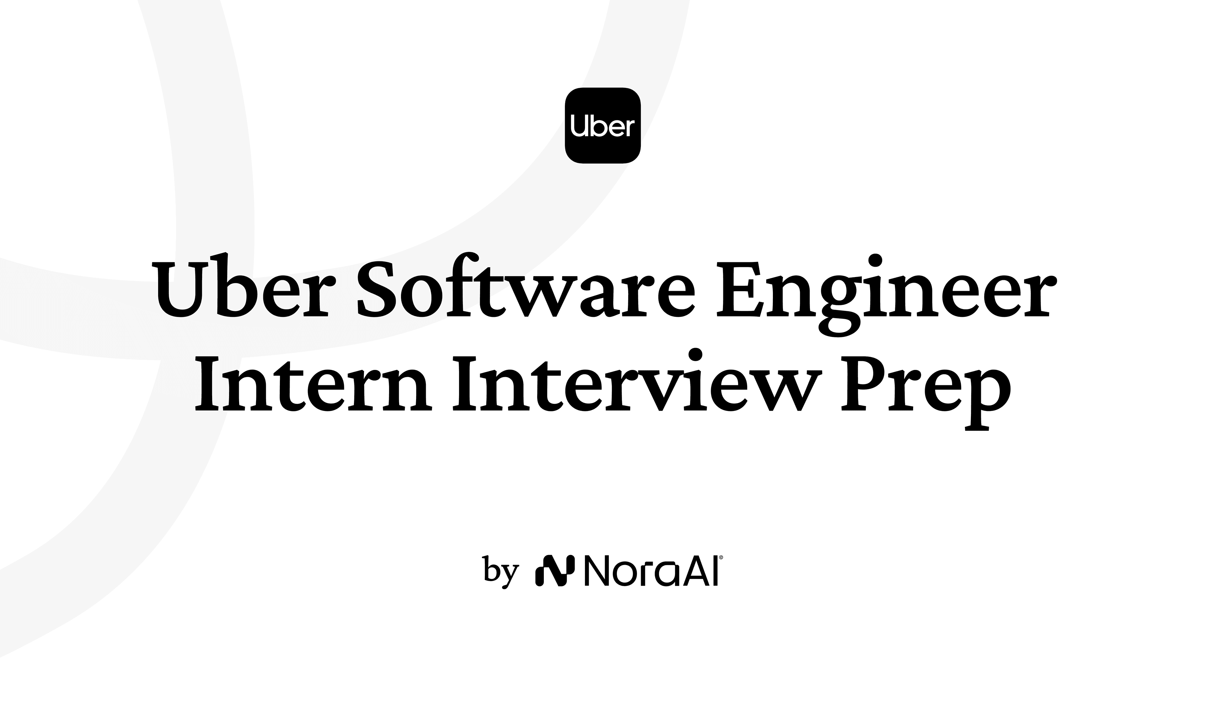 Uber Software Engineer Intern Interview Logo