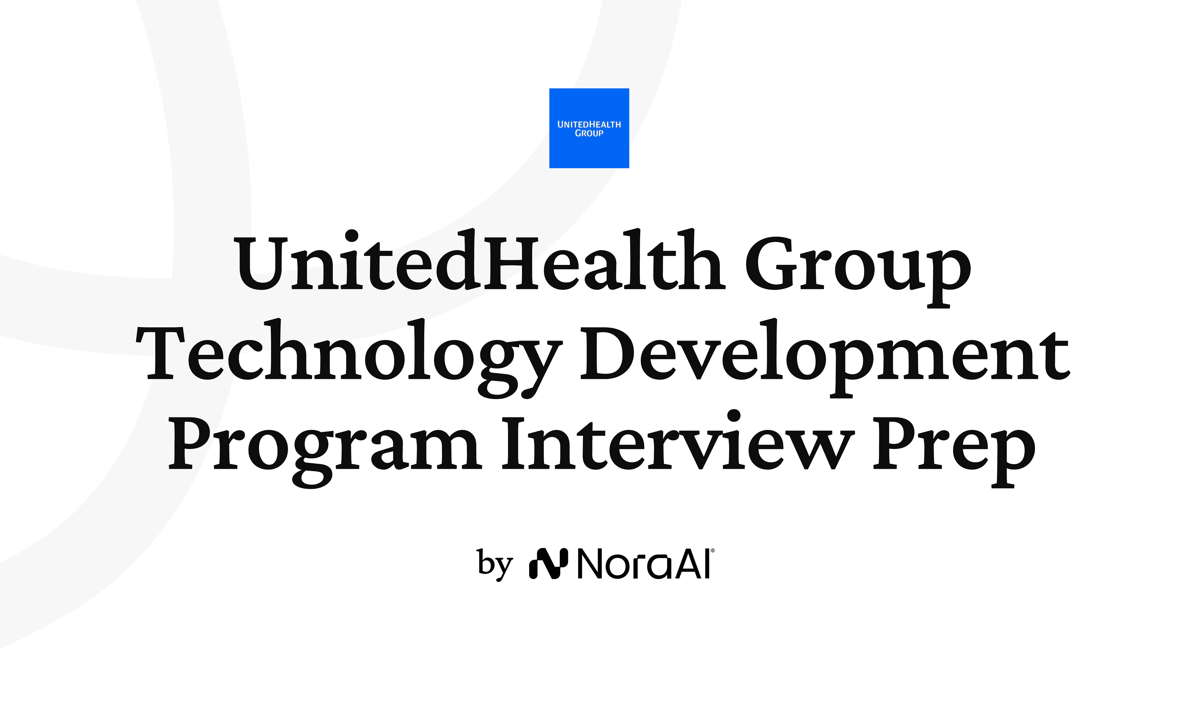 UnitedHealth Group Technology Development Program Interview logo