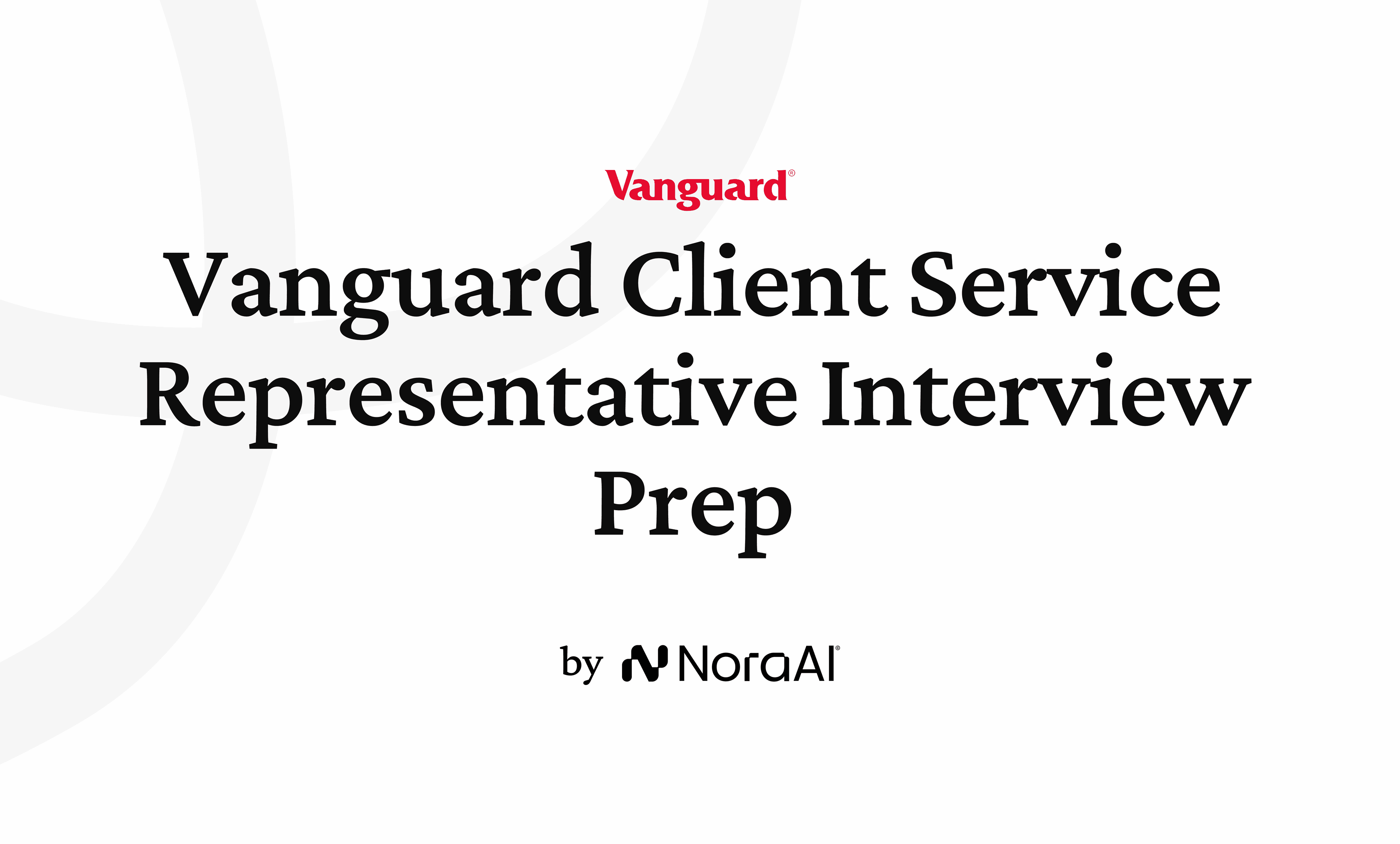 Vanguard Client Service Representative Interview logo