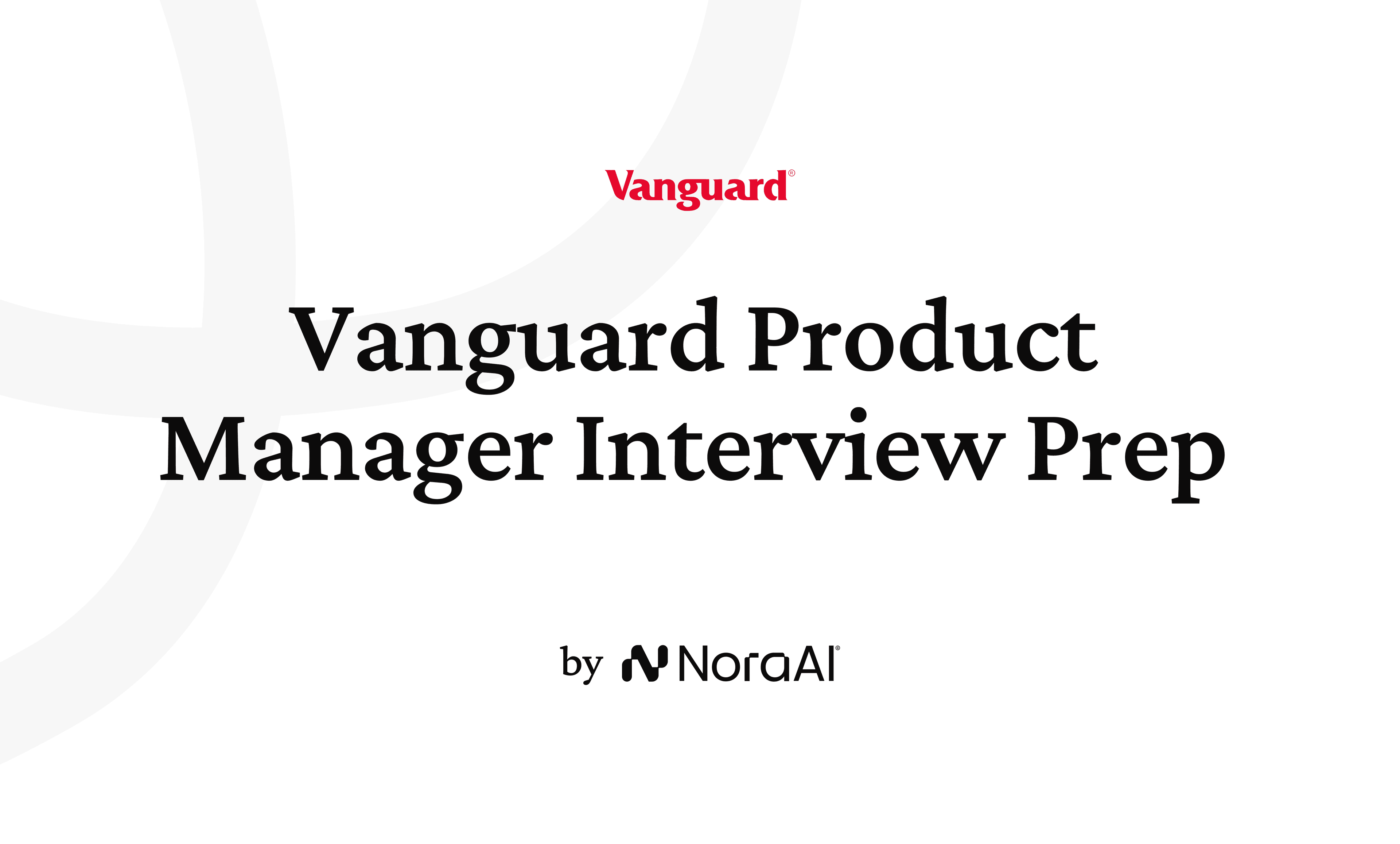 Vanguard Product Manager Interview logo