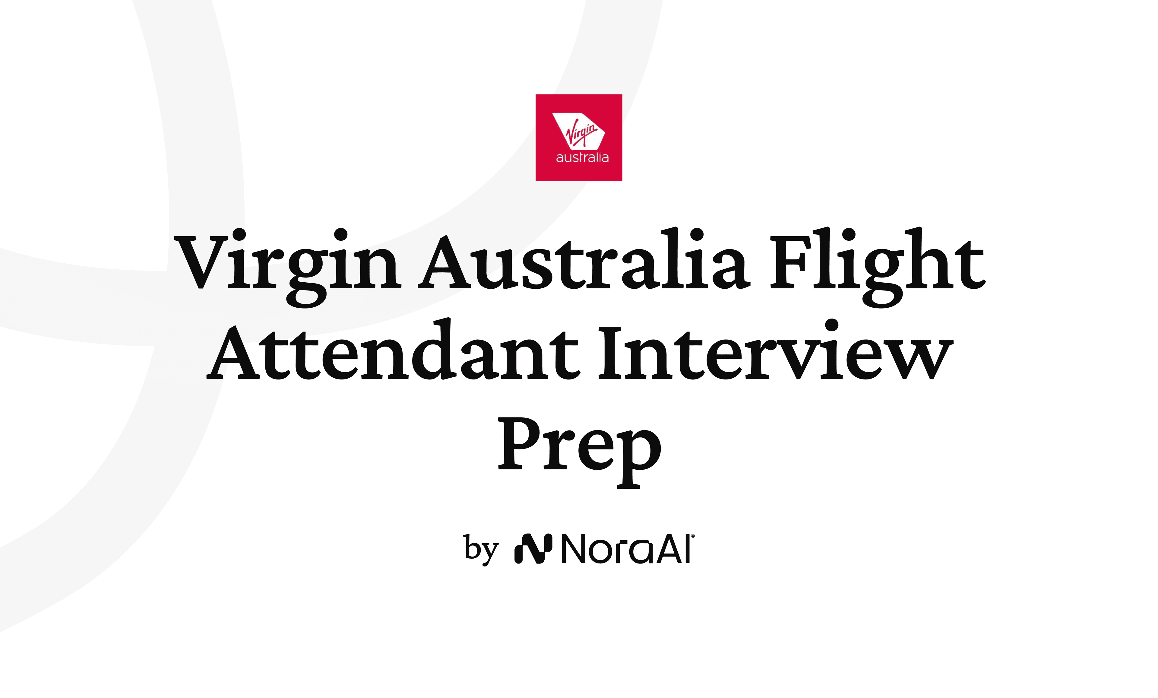 Virgin Australia Flight Attendant Interview logo