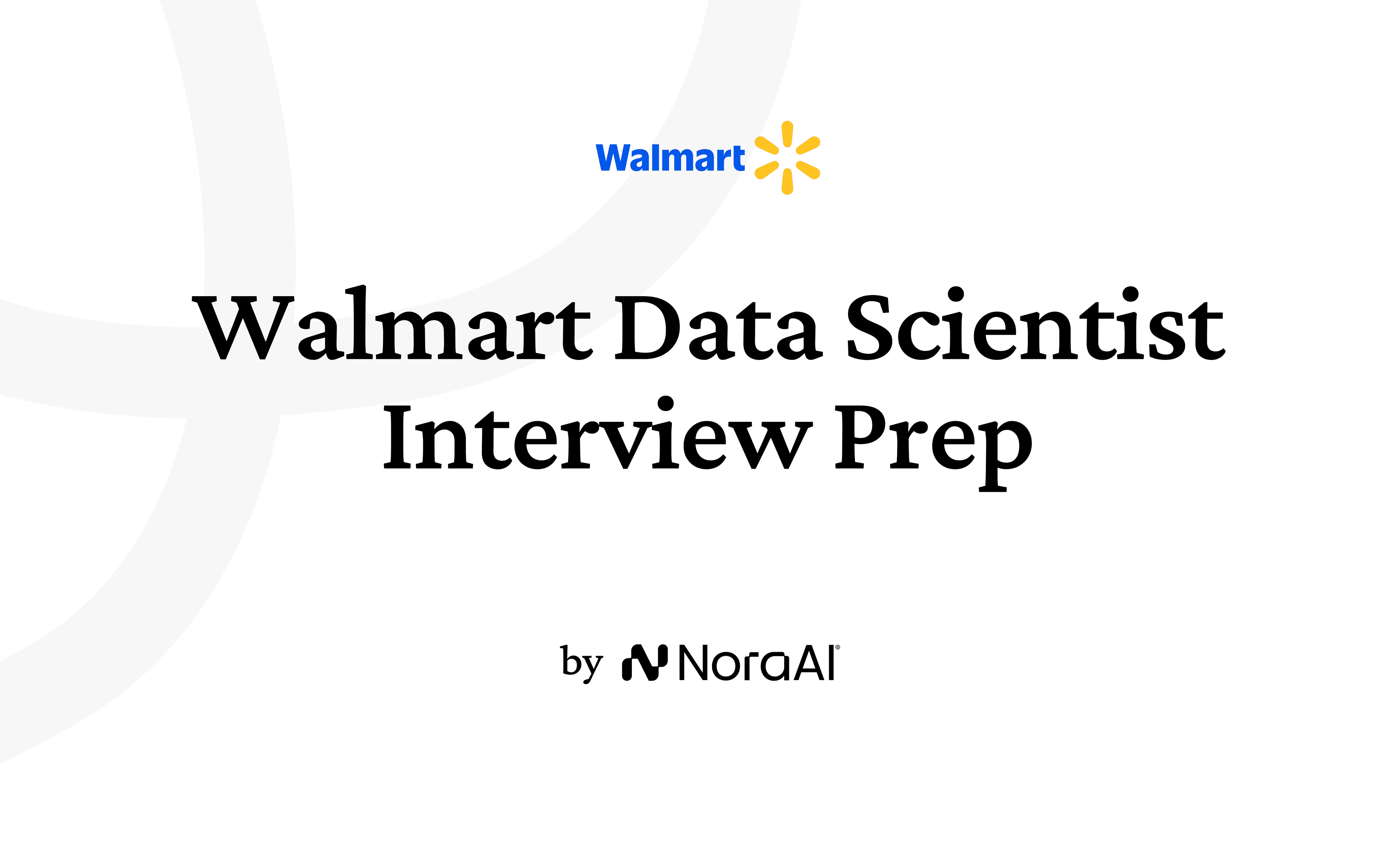 Walmart Data Scientist Interview Logo