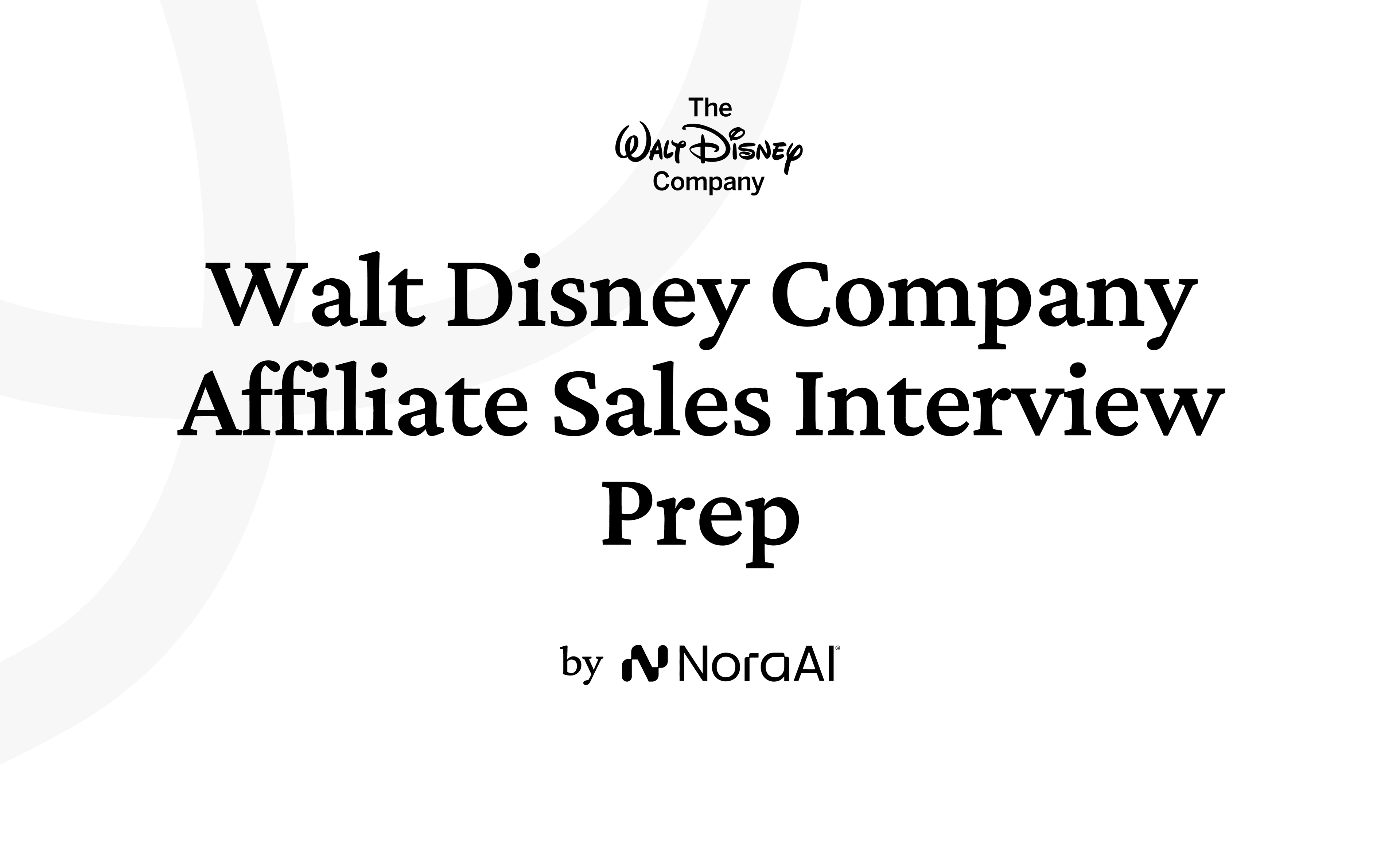 Walt Disney Company Affiliate Sales Interview Logo