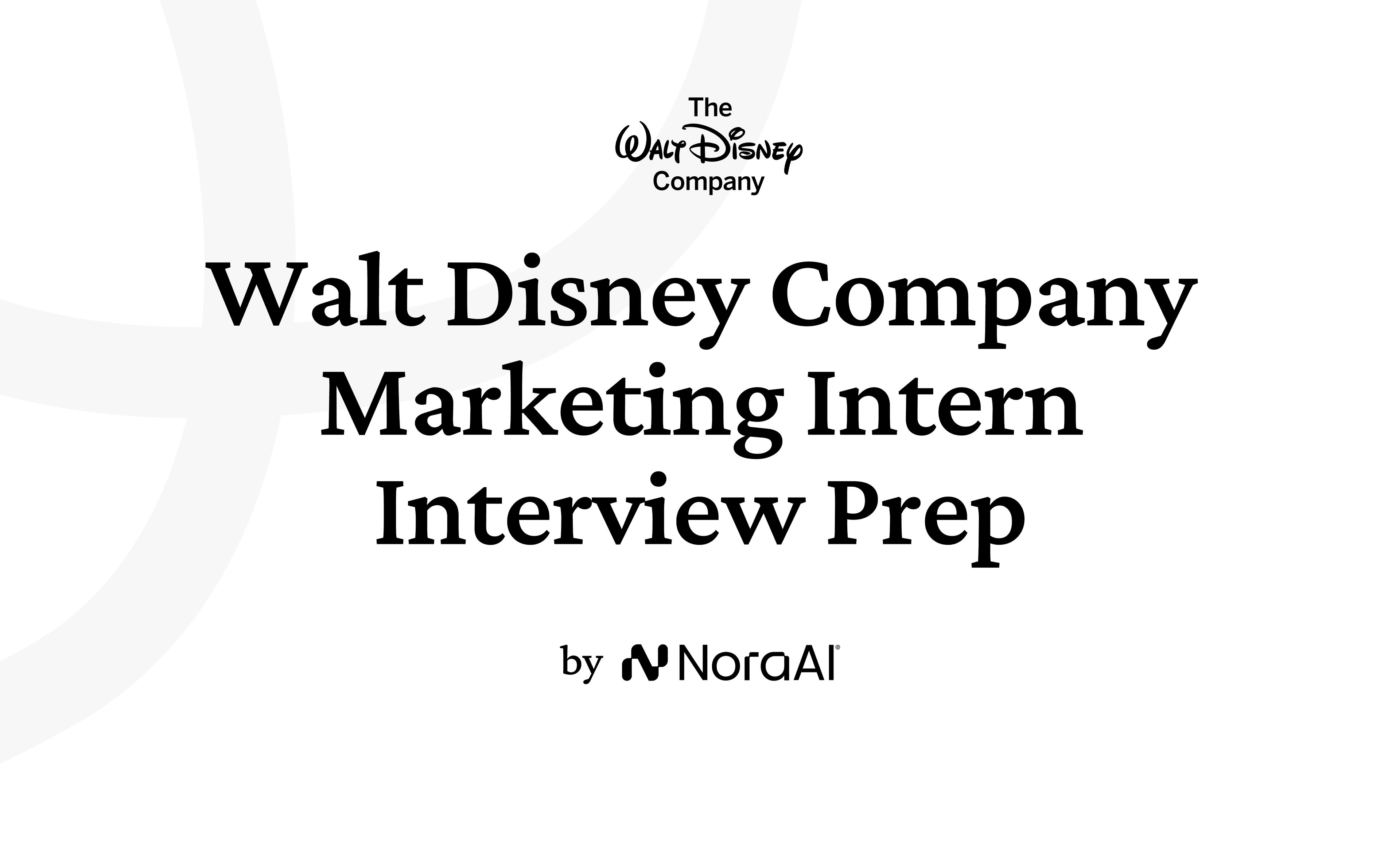 Walt Disney Company Marketing Intern Logo