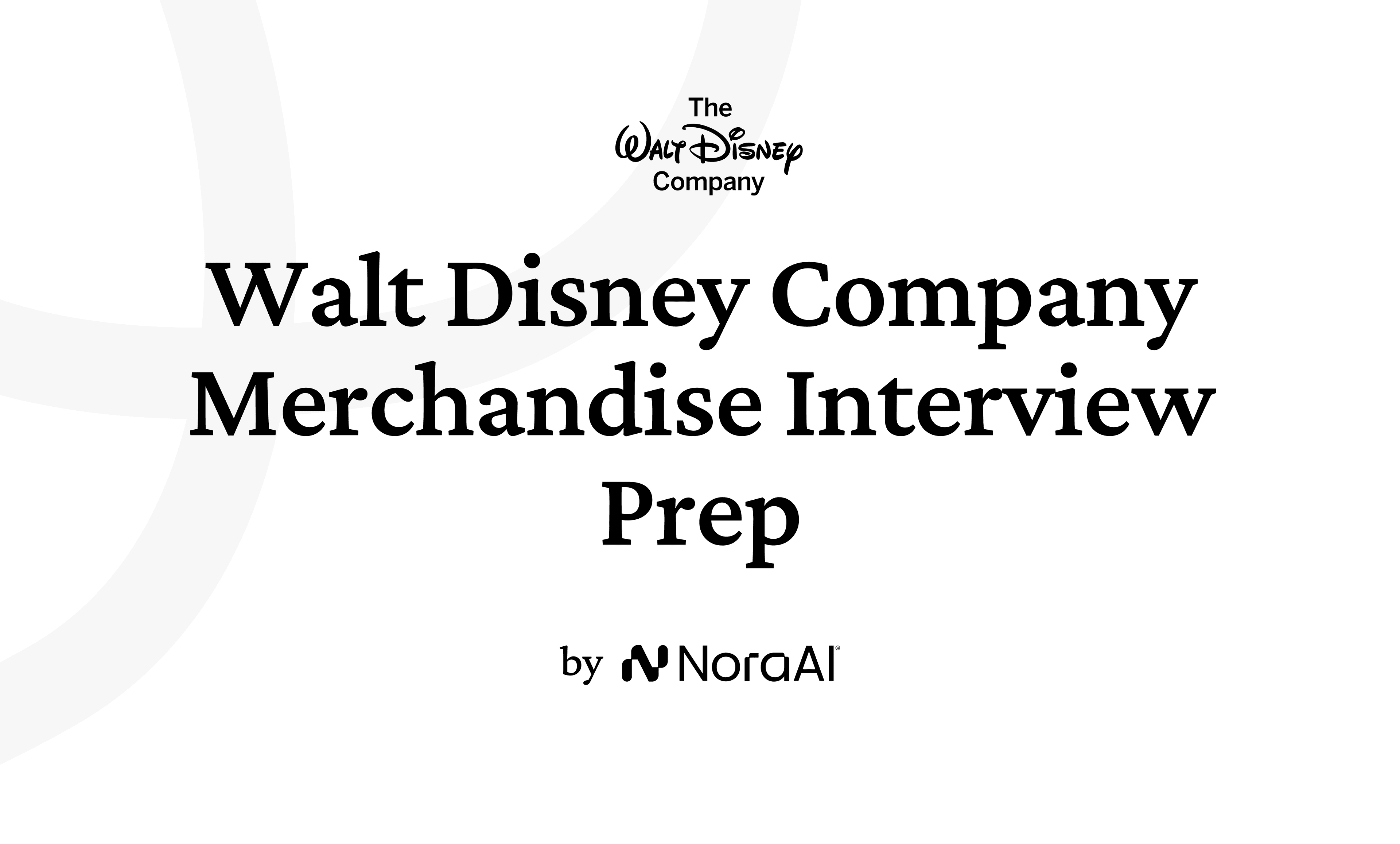 Walt Disney Company Merchandise Interview Logo