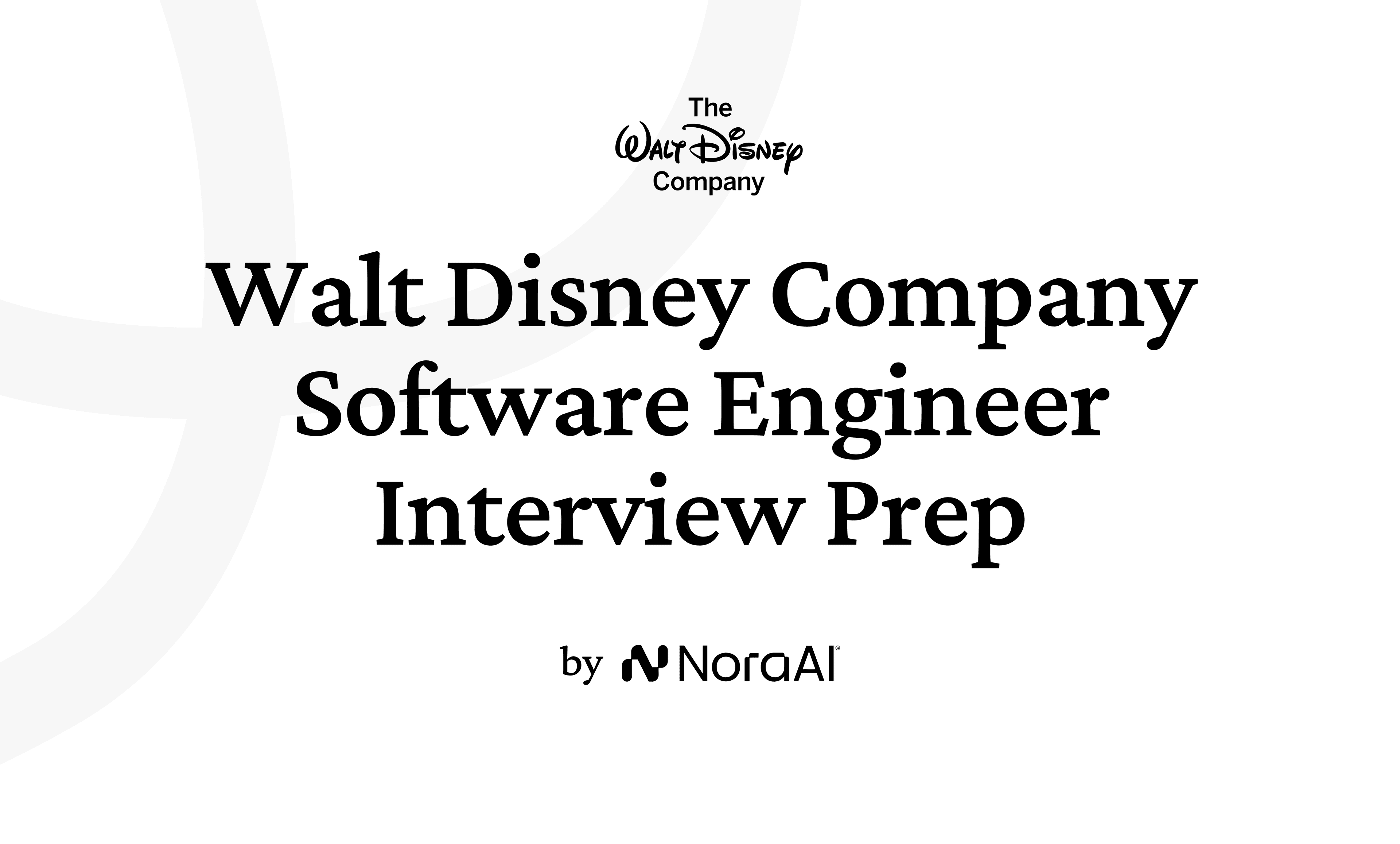 Walt Disney Company Software Engineer Interview