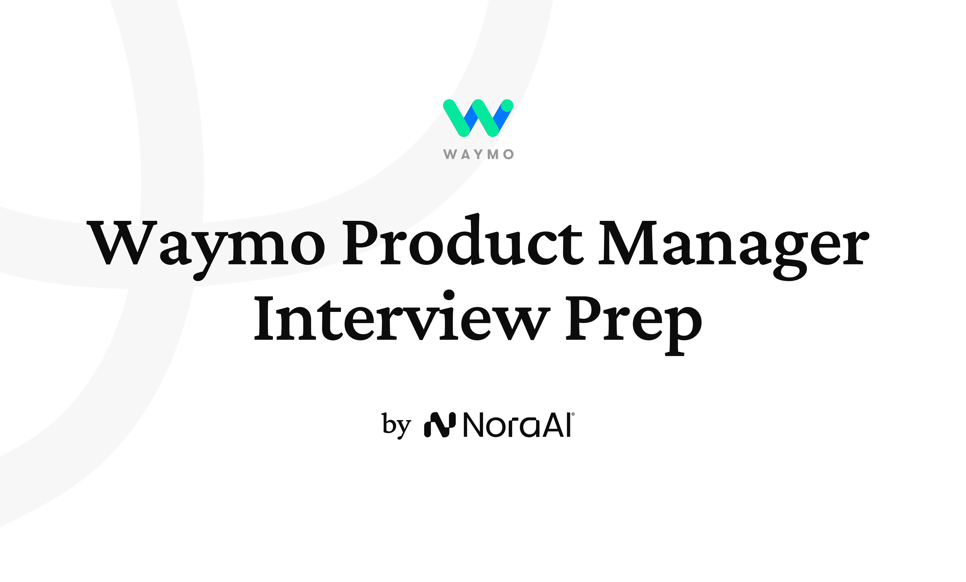 Waymo Product Manager Interview logo