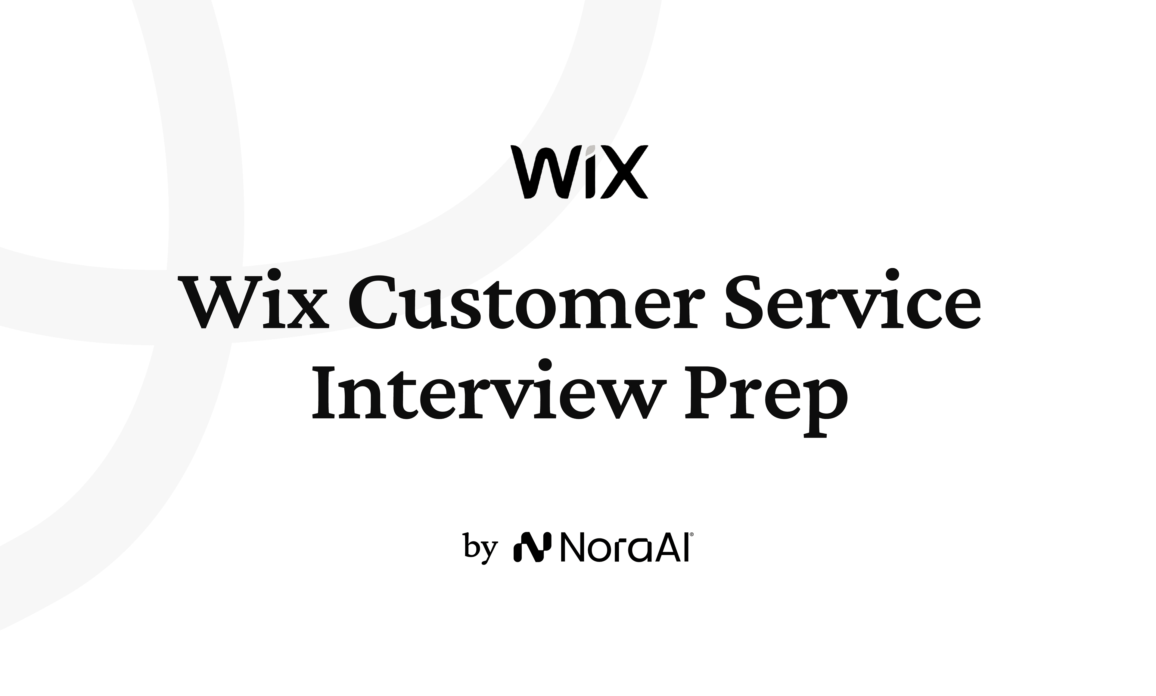 Wix Customer Service Interview Prep logo